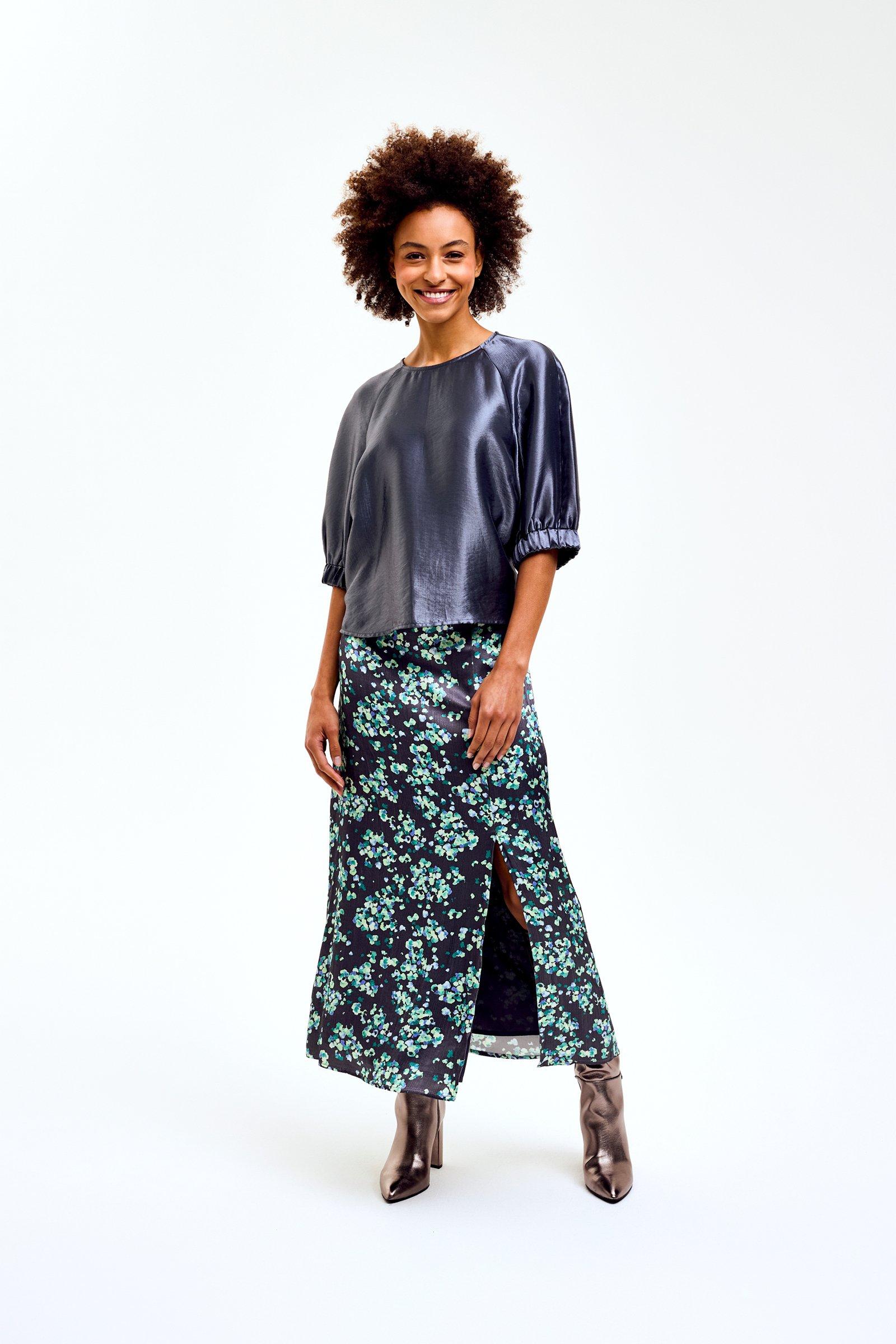 CKS Dames - SKINS - midi skirt - dark grey