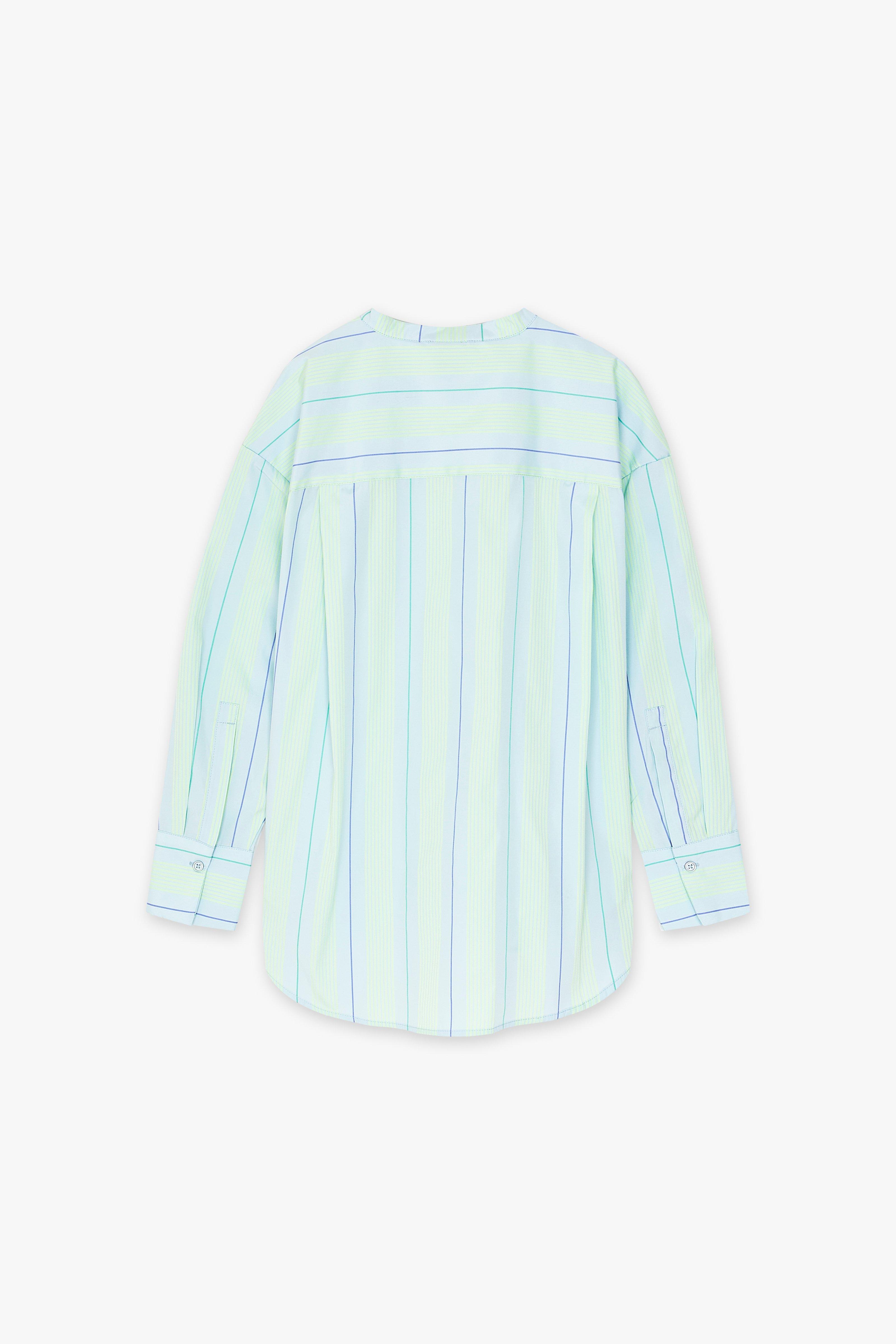 CKS Dames - SUPERMAO - blouse korte mouwen - lichtblauw
