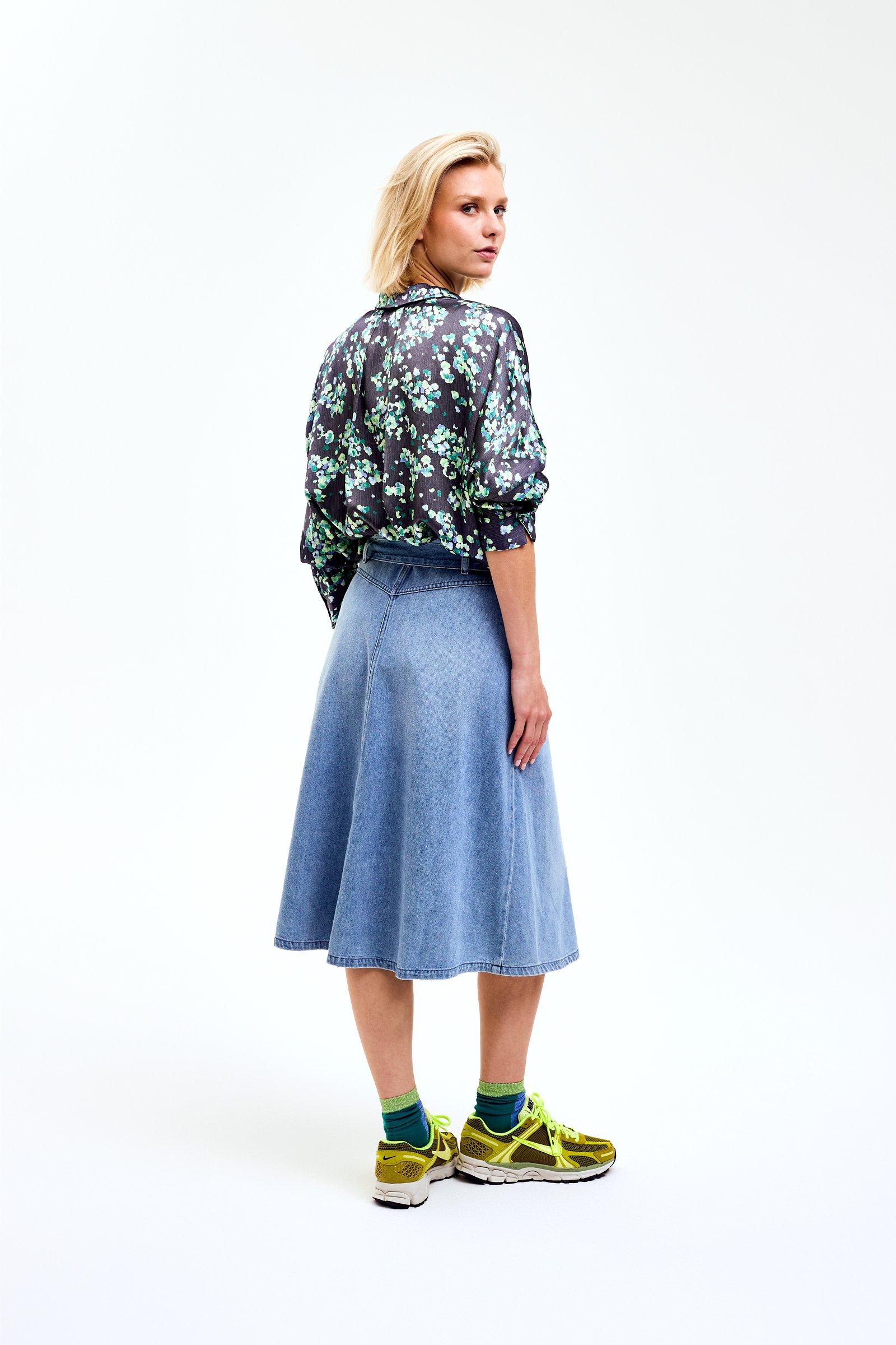 CKS Dames - WAZNA - blouse short sleeves - dark grey