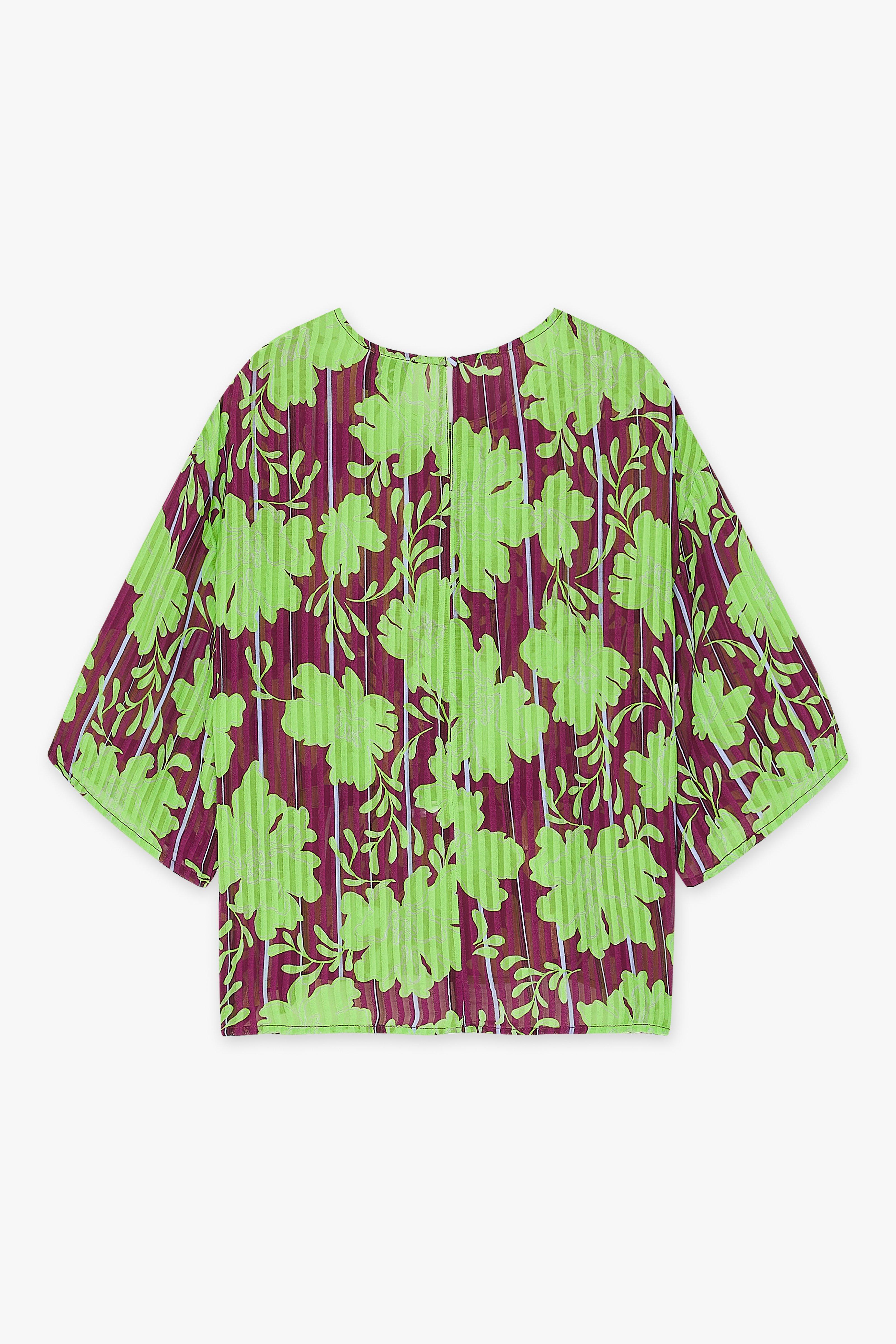 CKS Dames - STORM - blouse korte mouwen - felgroen