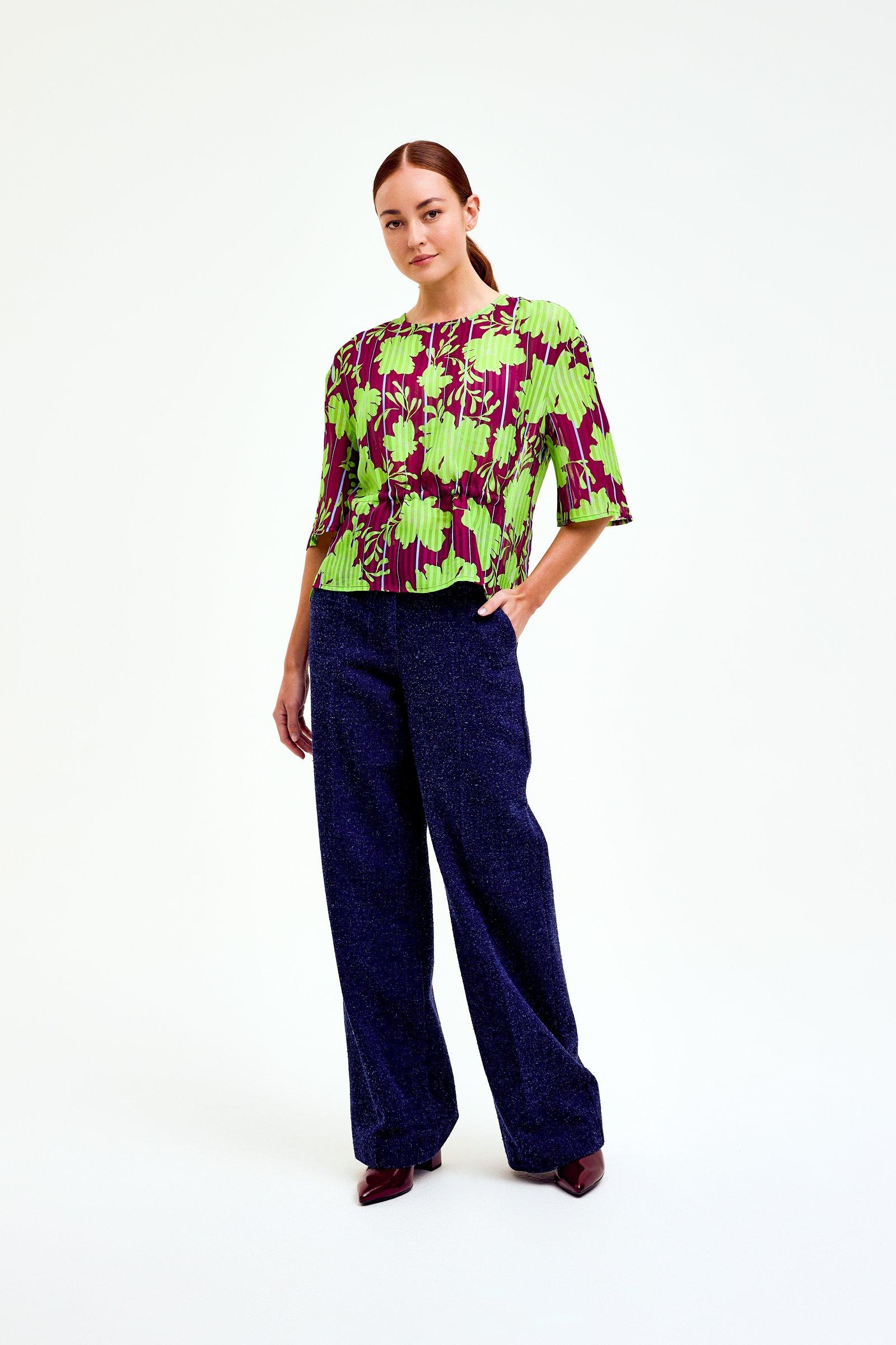 CKS Dames - STORM - blouse korte mouwen - felgroen