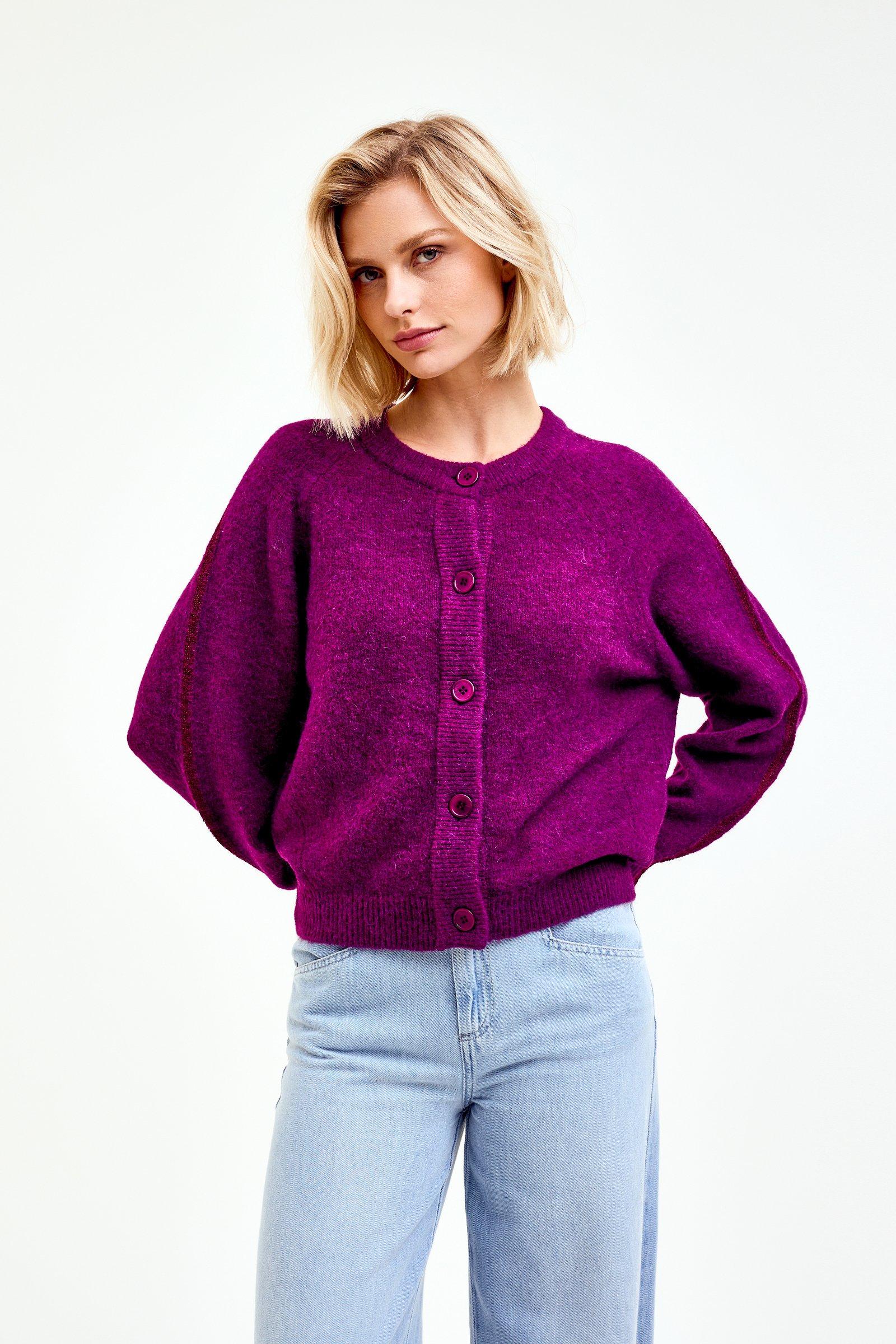 CKS Dames - CARDILUDE - Strickjacke - Violett