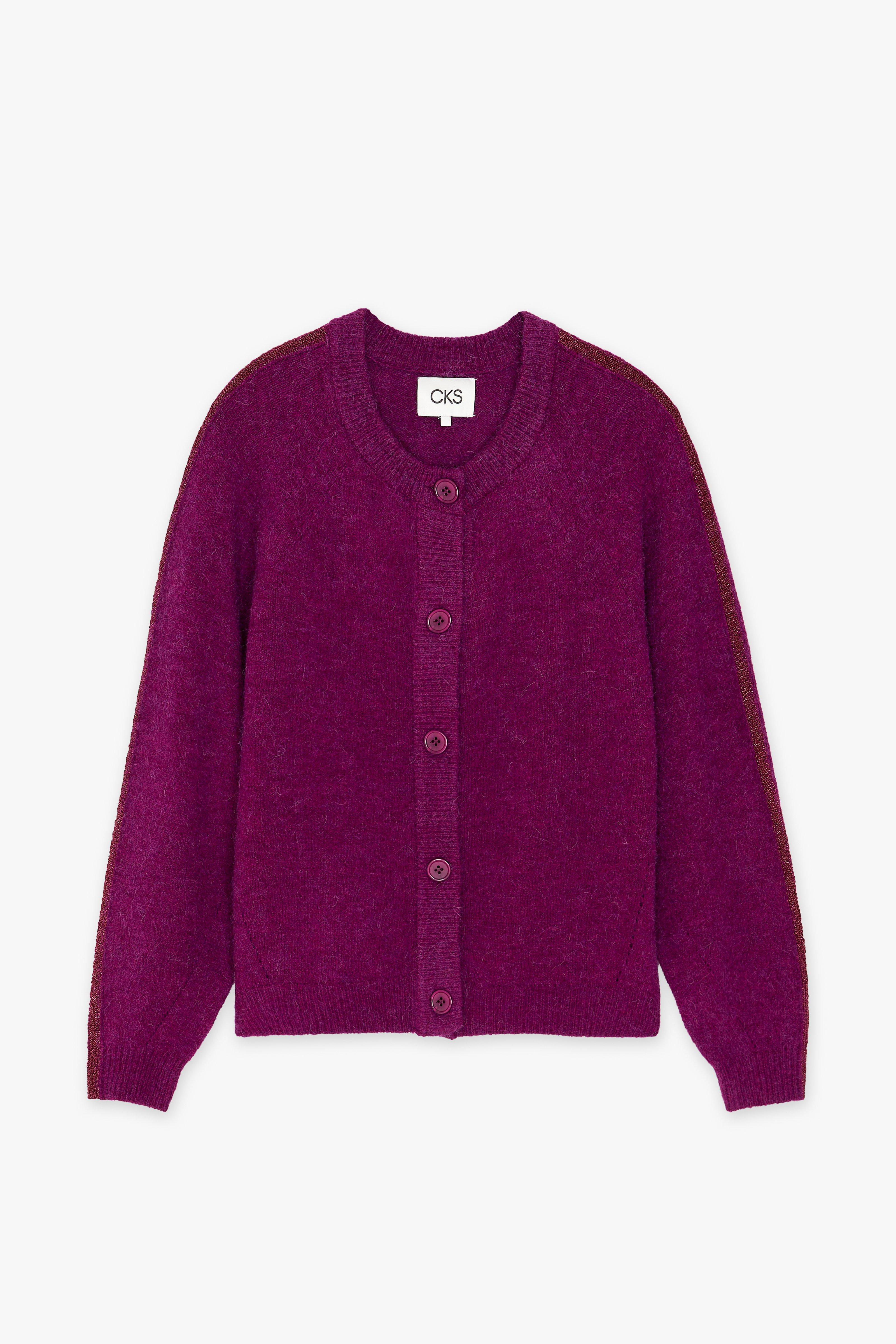 CKS Dames - CARDILUDE - Strickjacke - Violett