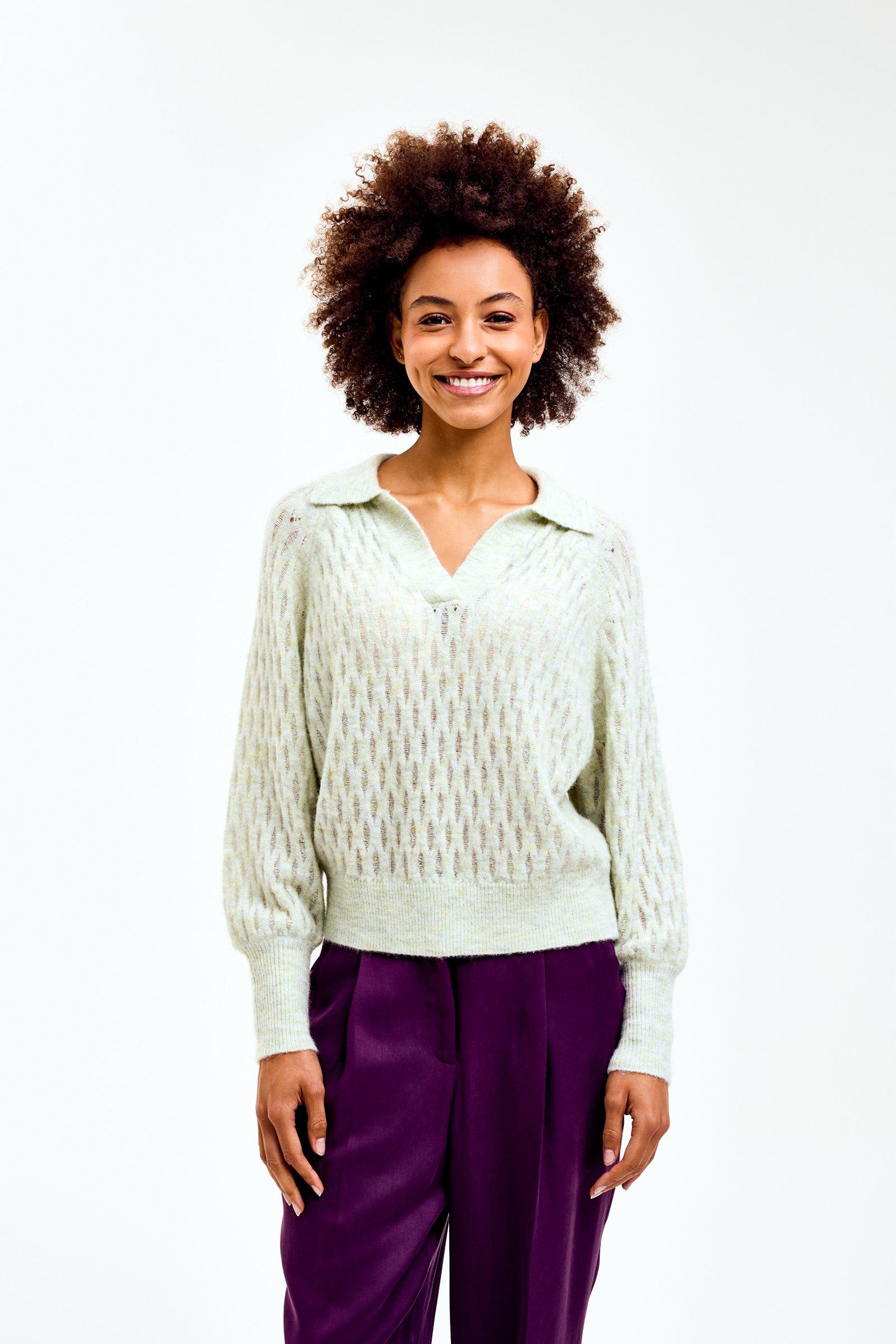 CKS Dames - PLUMMY - pullover - vert clair