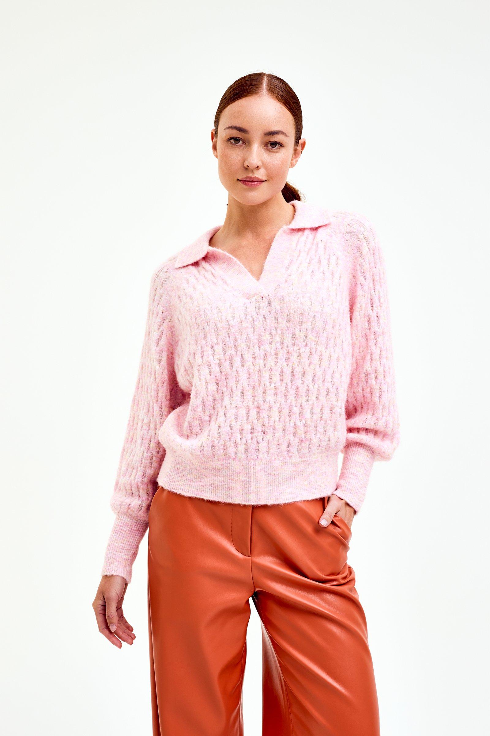 CKS Dames - PLUMMY - pullover - rose clair