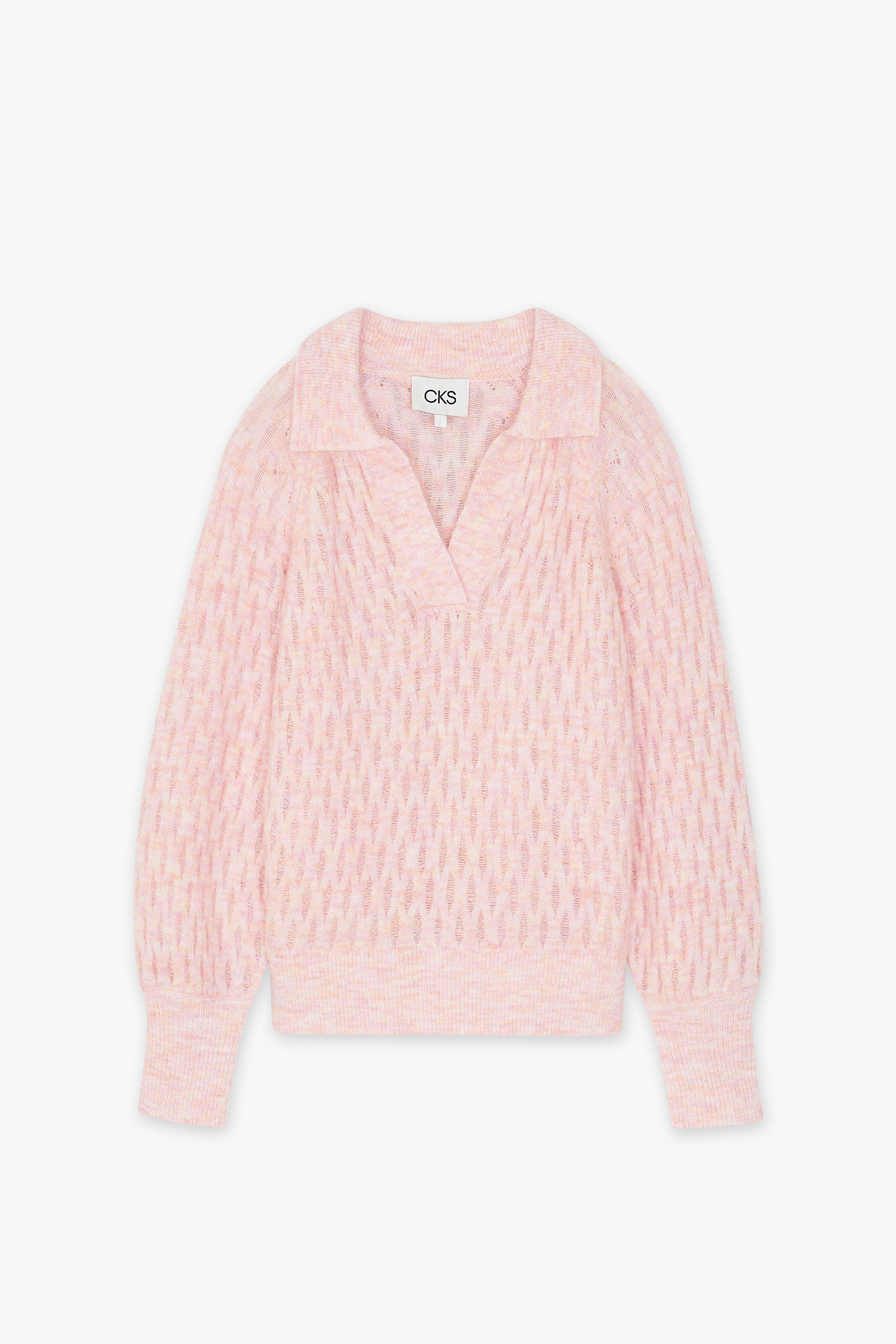 CKS Dames - PLUMMY - pullover - rose clair