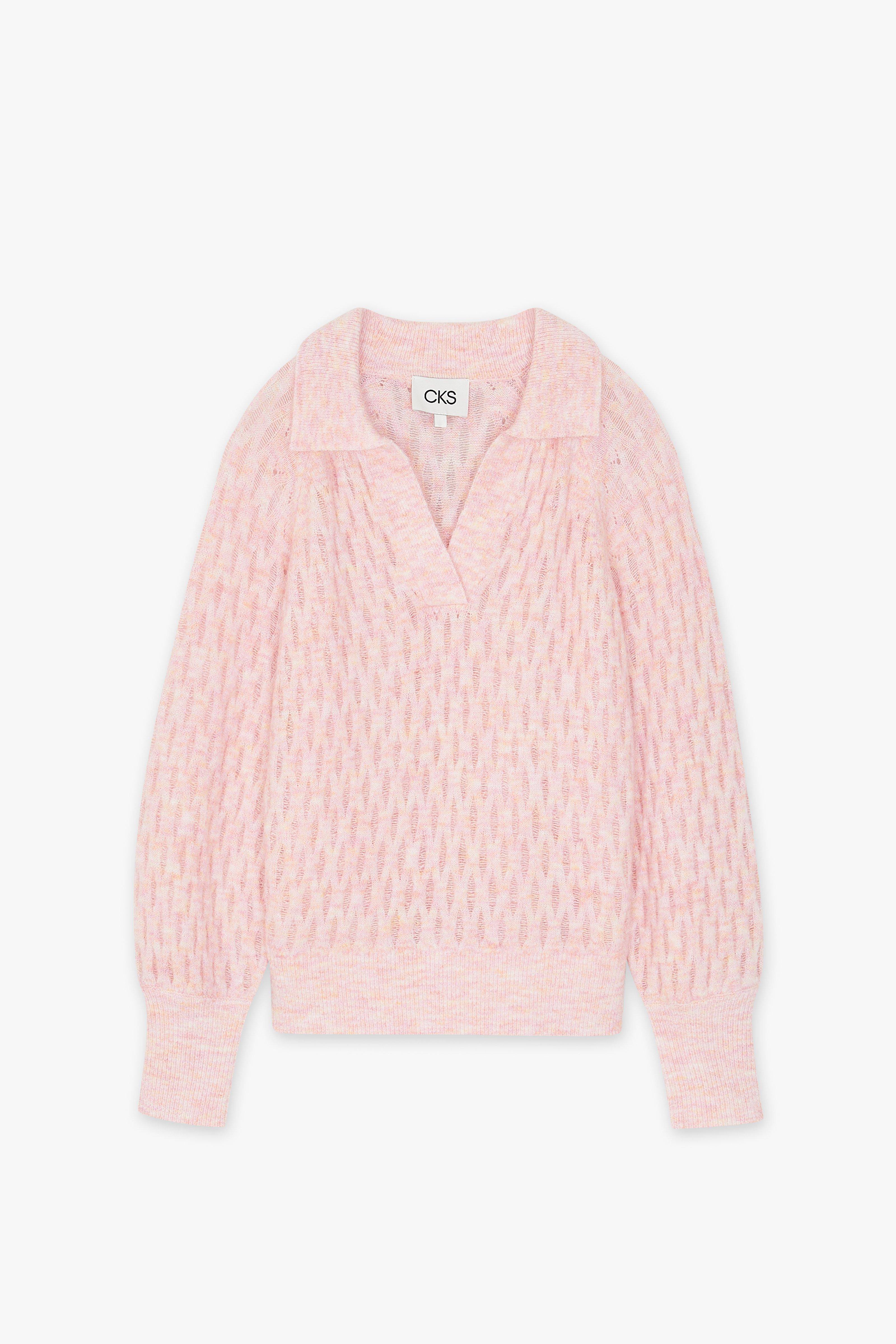 CKS Dames - PLUMMY - pullover - rose clair