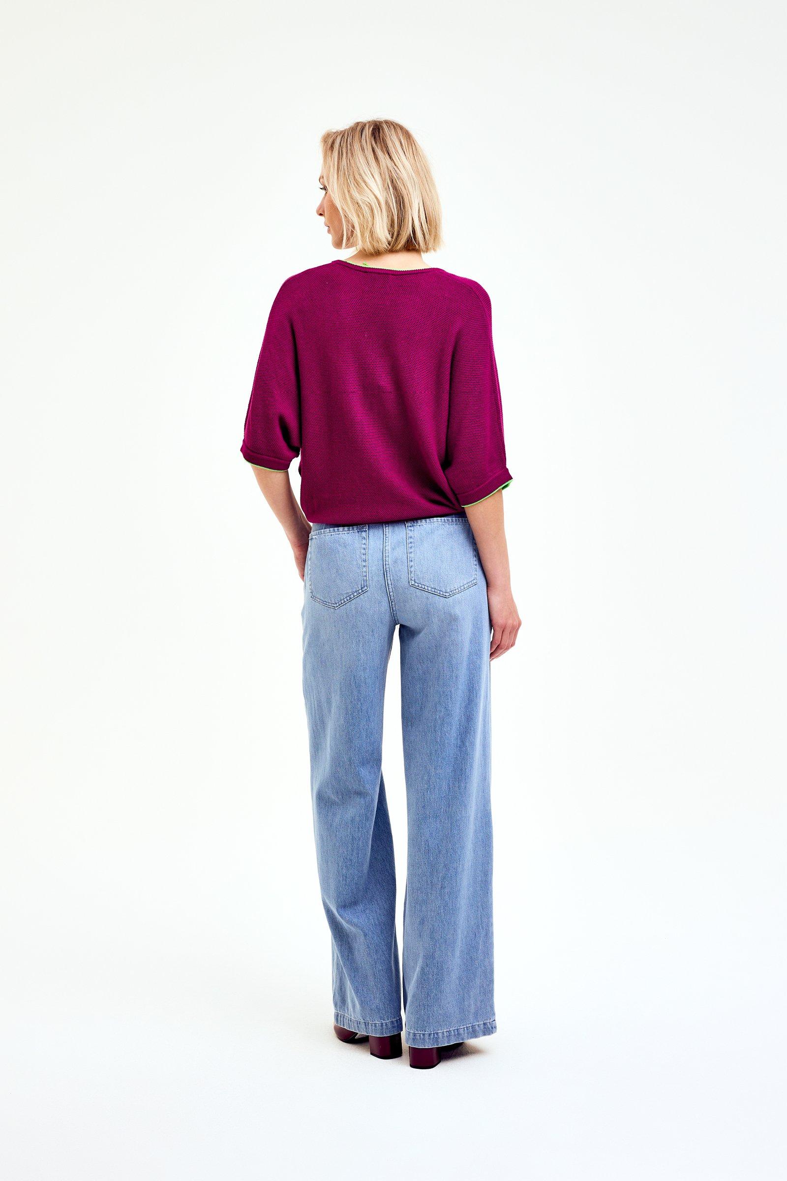 CKS Dames - PRATT - knitted top - purple