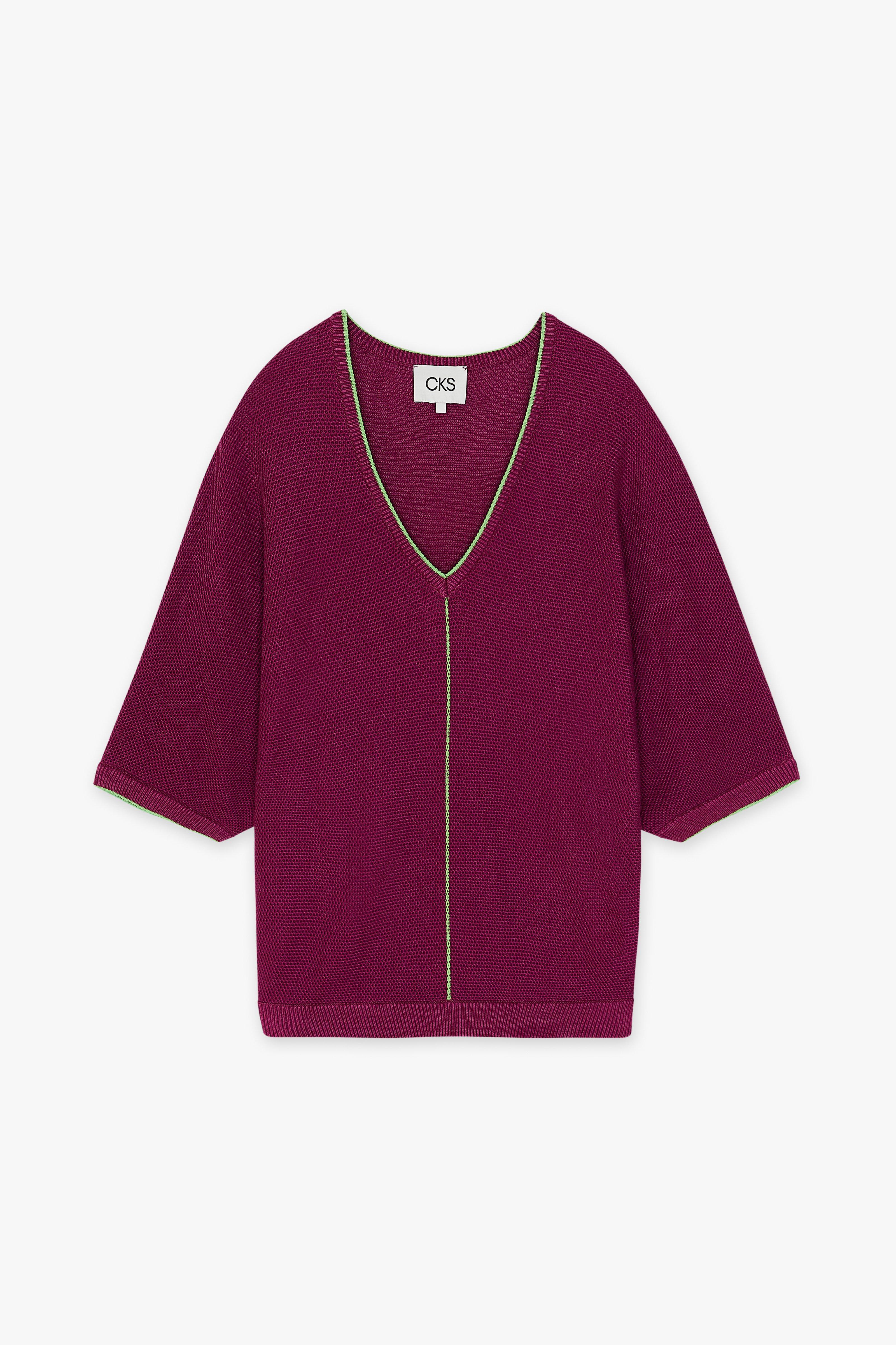CKS Dames - PRATT - knitted top - purple