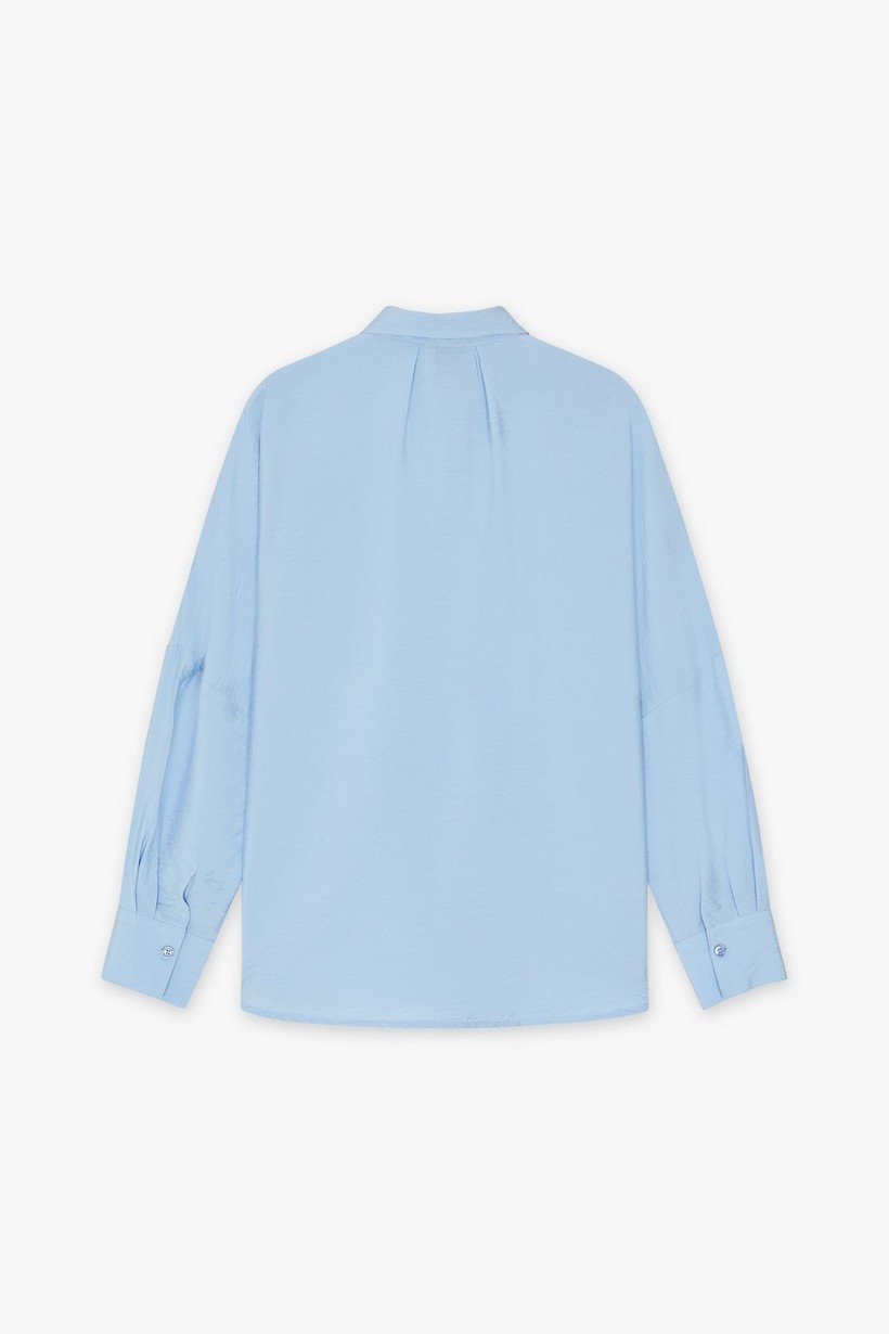 CKS Dames - WAZNA - blouse lange mouwen - lichtblauw