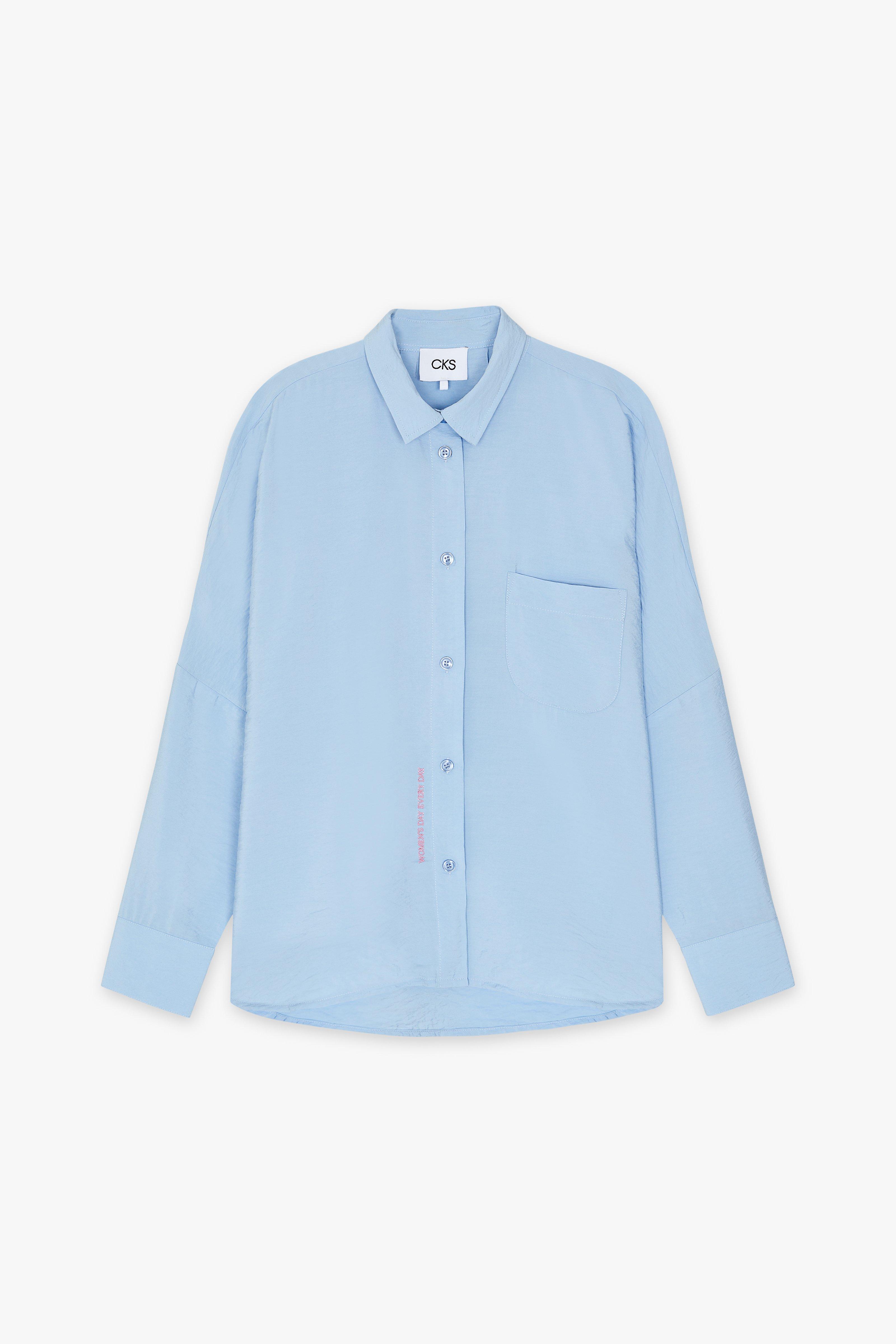 CKS Dames - WAZNA - blouse short sleeves - light blue