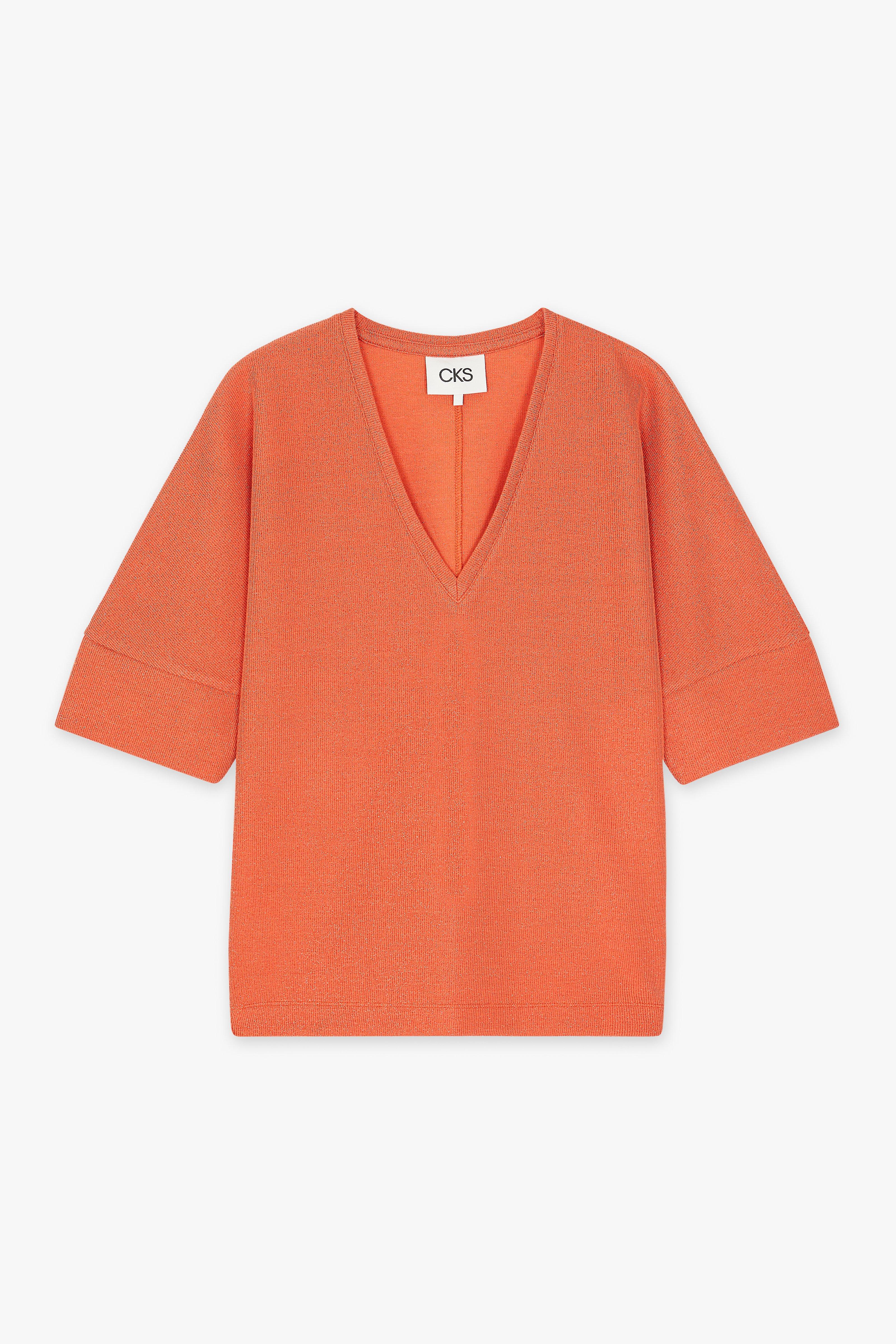 CKS Dames - ELDODEEP - t-shirt à manches courtes - orange vif
