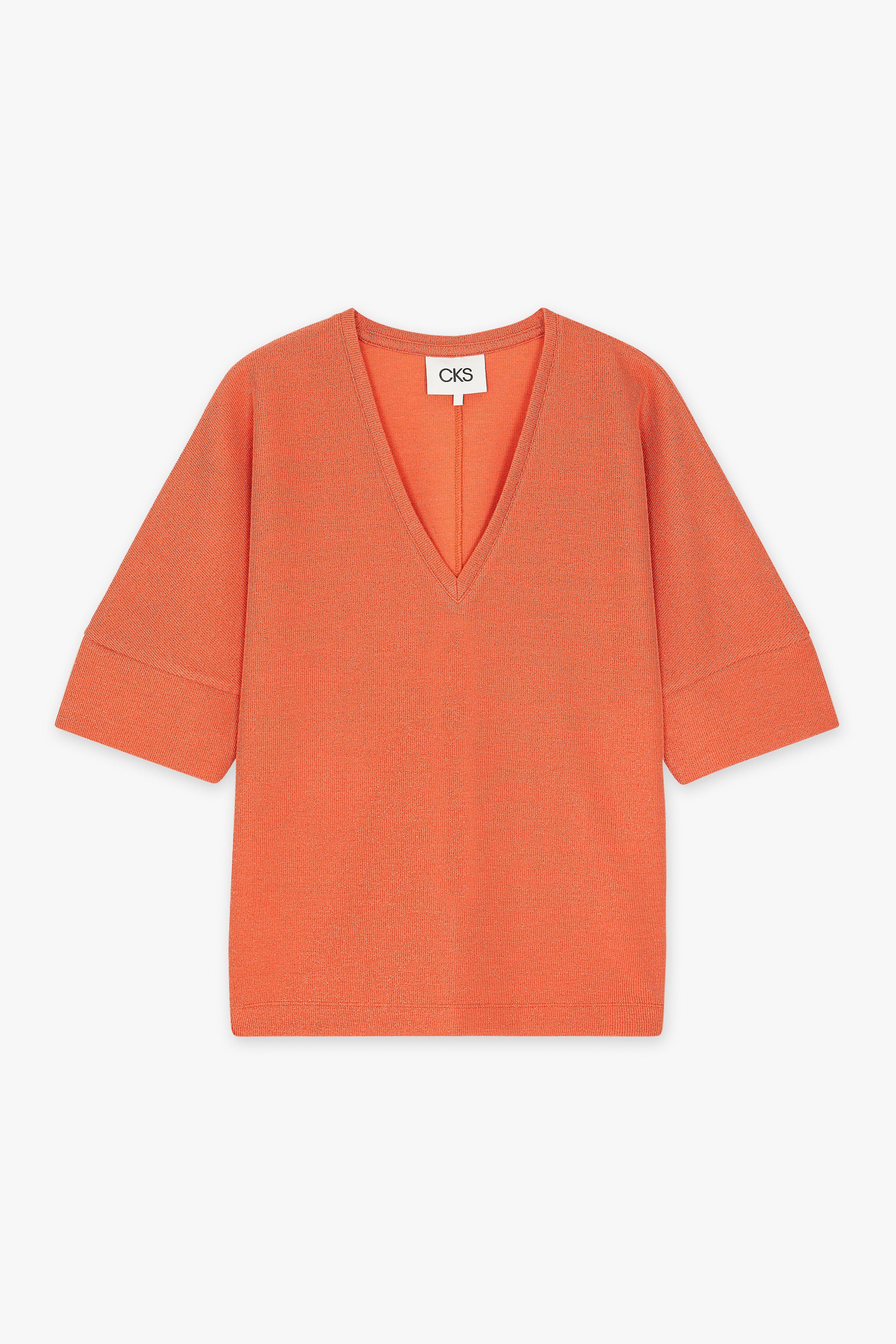 CKS Dames - ELDODEEP - t-shirt short sleeves - bright orange