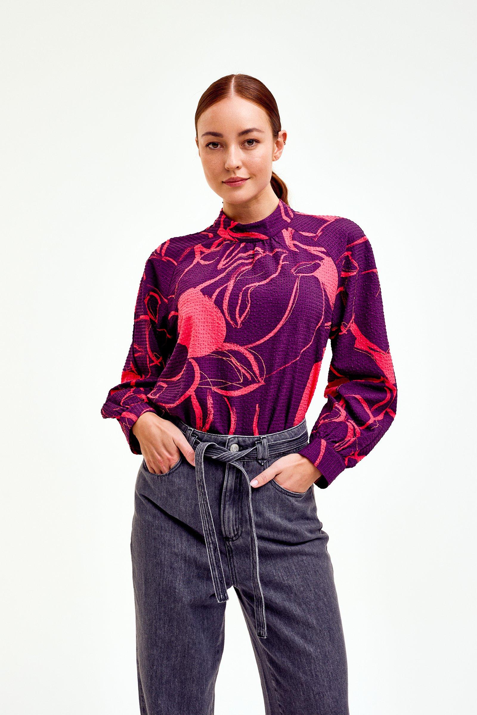 CKS Dames - SHAY - blouse korte mouwen - rood