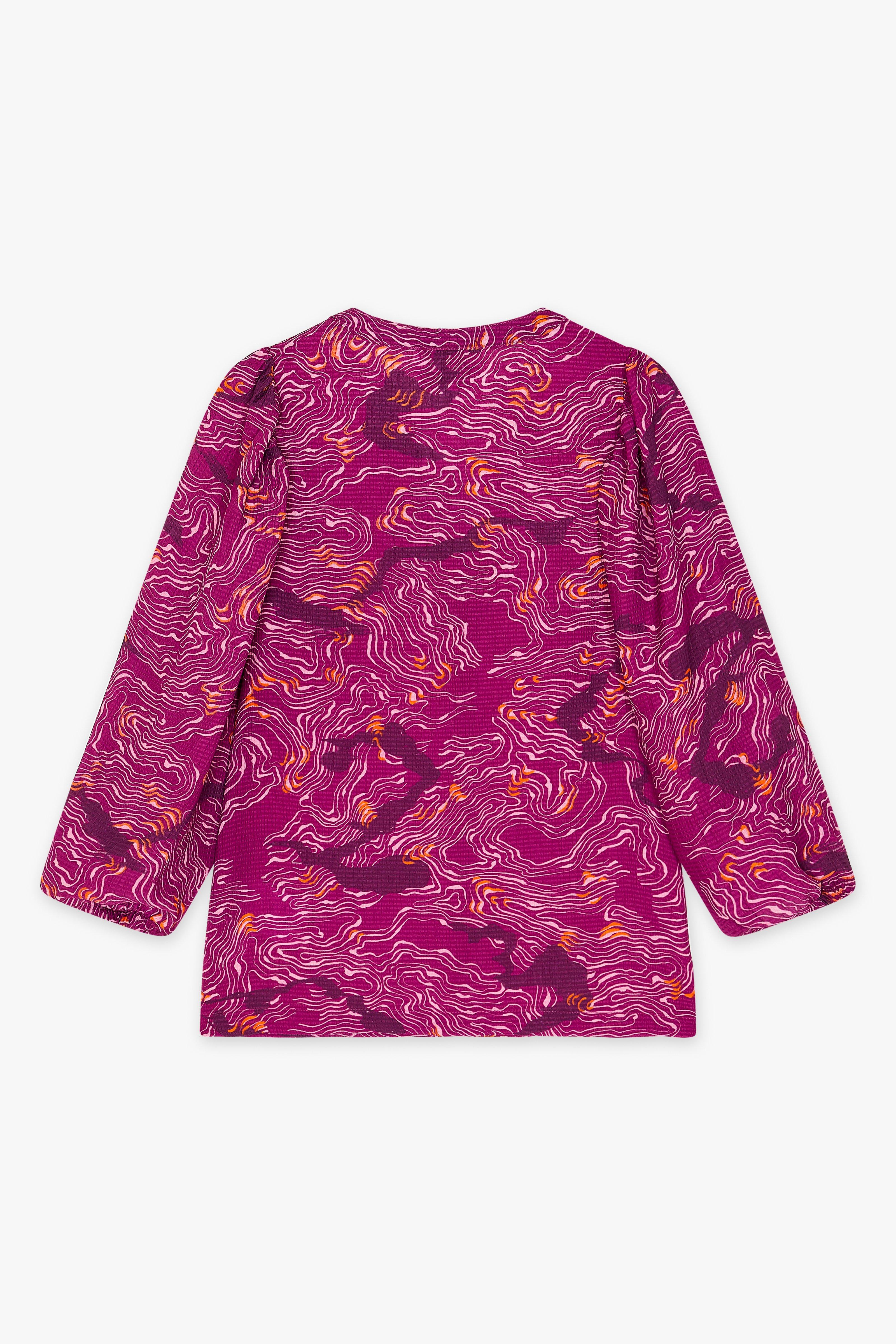 CKS Dames - BULANI - Bluse Kurze Ärmel - Violett