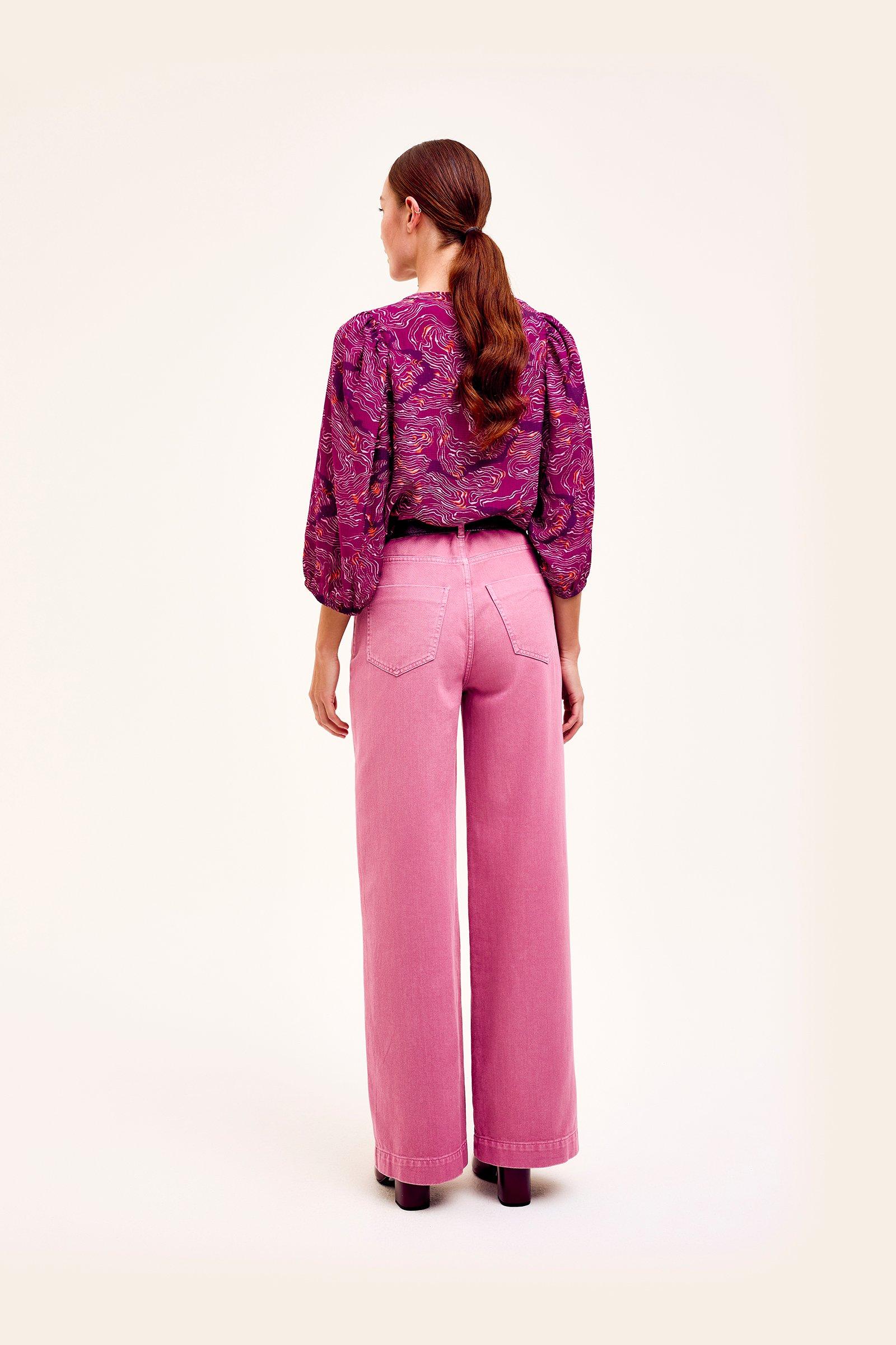 CKS Dames - BULANI - Bluse Kurze Ärmel - Violett