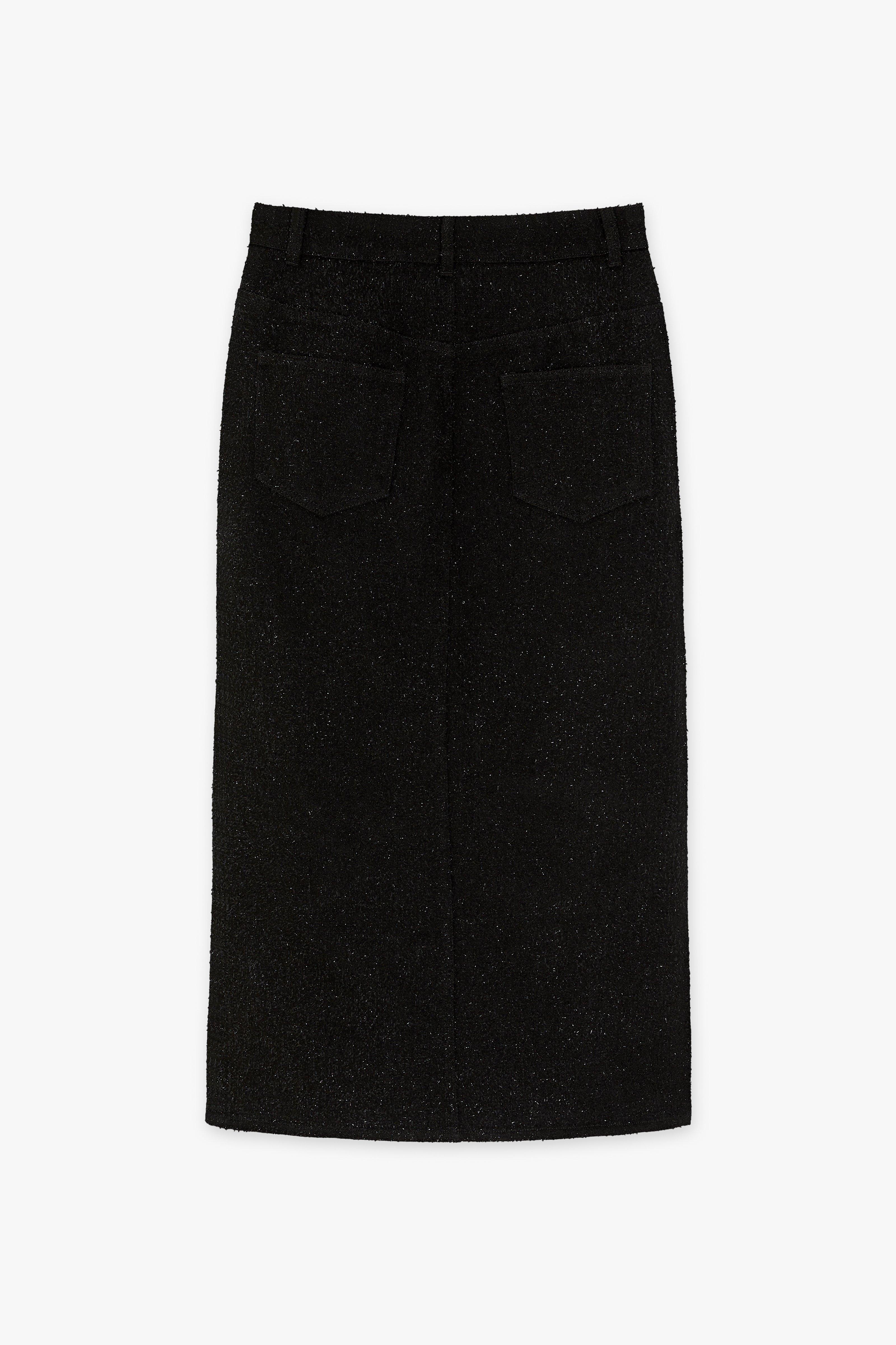 CKS Dames - SKIPPER - midi skirt - black