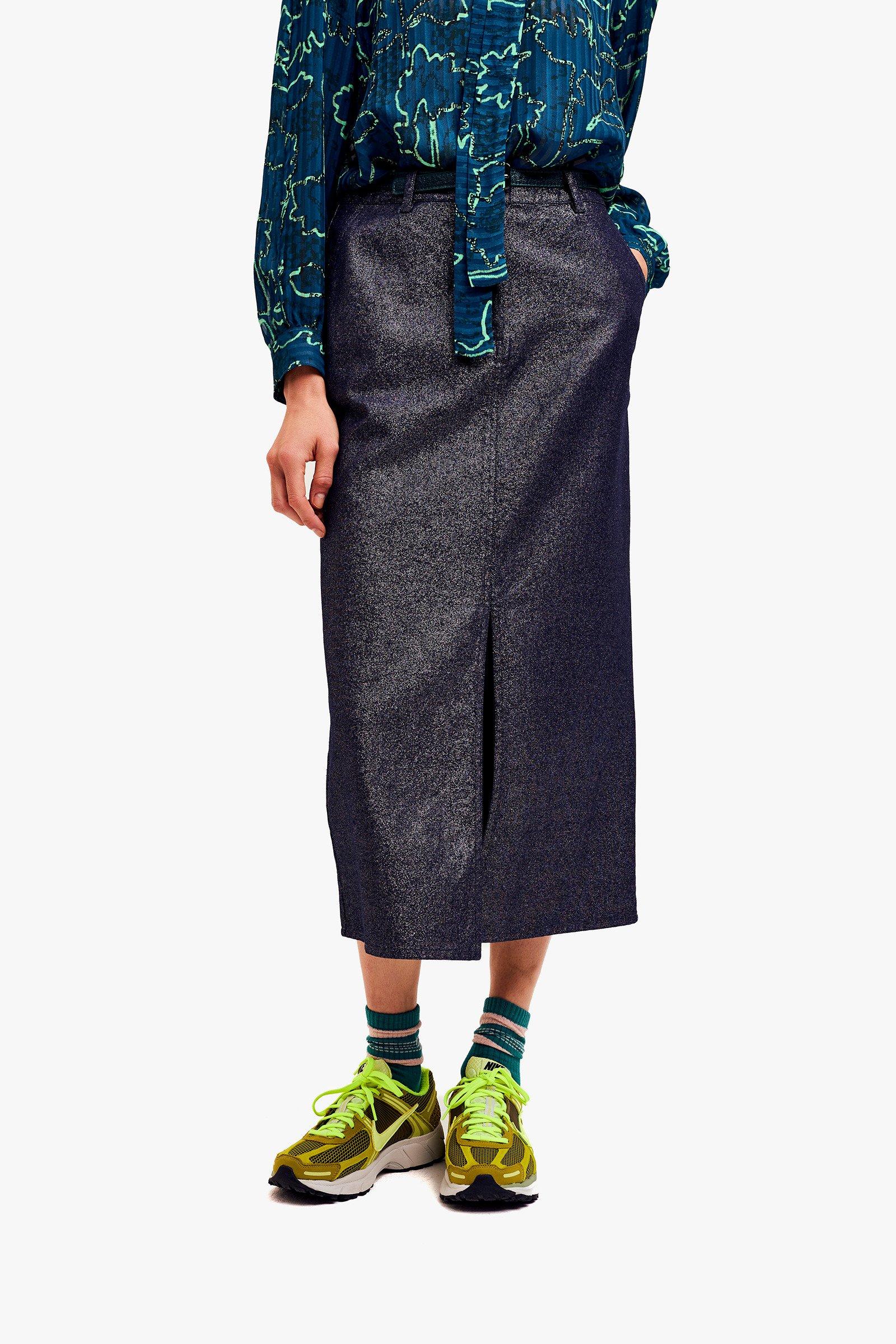 CKS Dames - SKIPPER - midi skirt - black