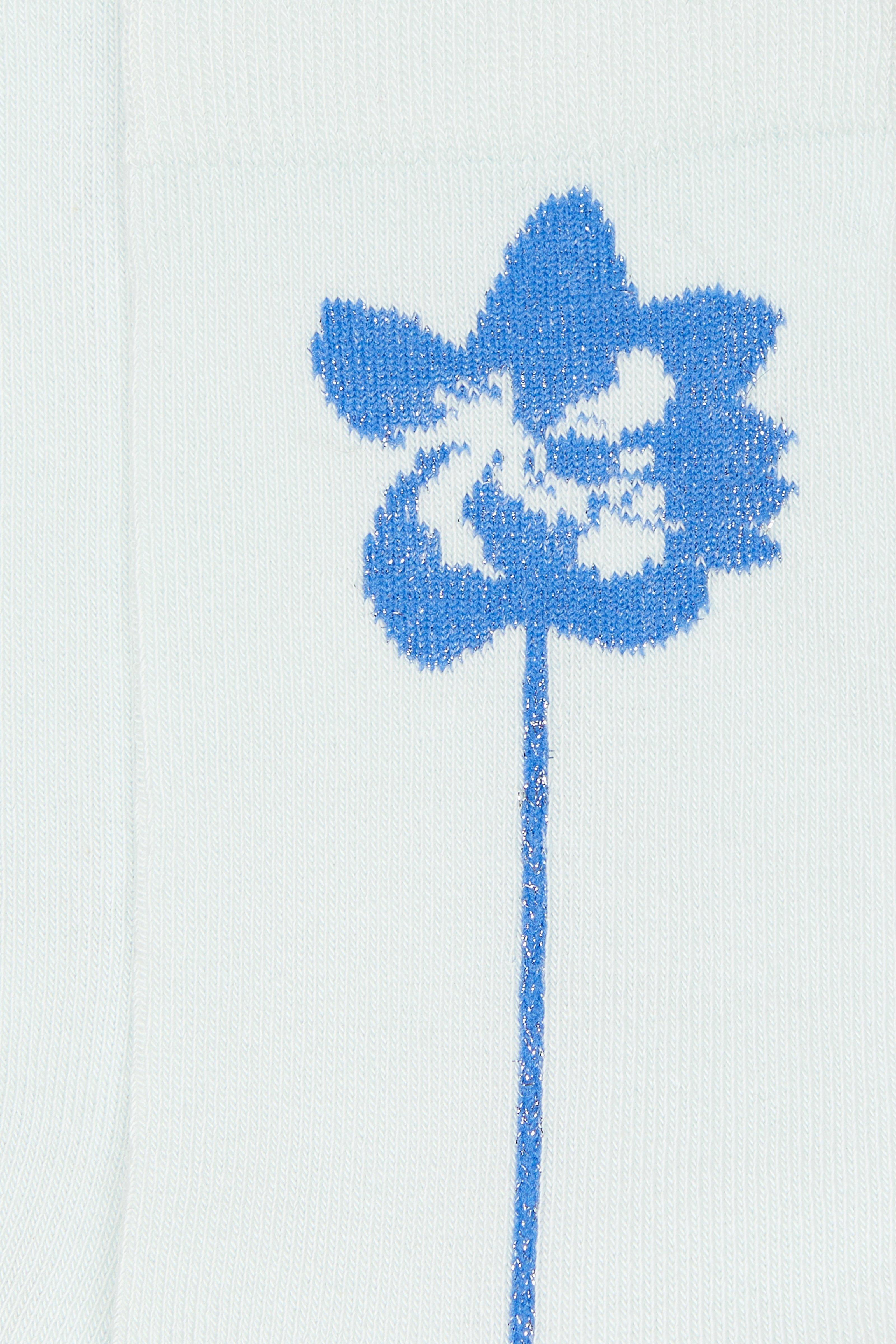 CKS Dames - FLOWER - chaussettes - bleu clair