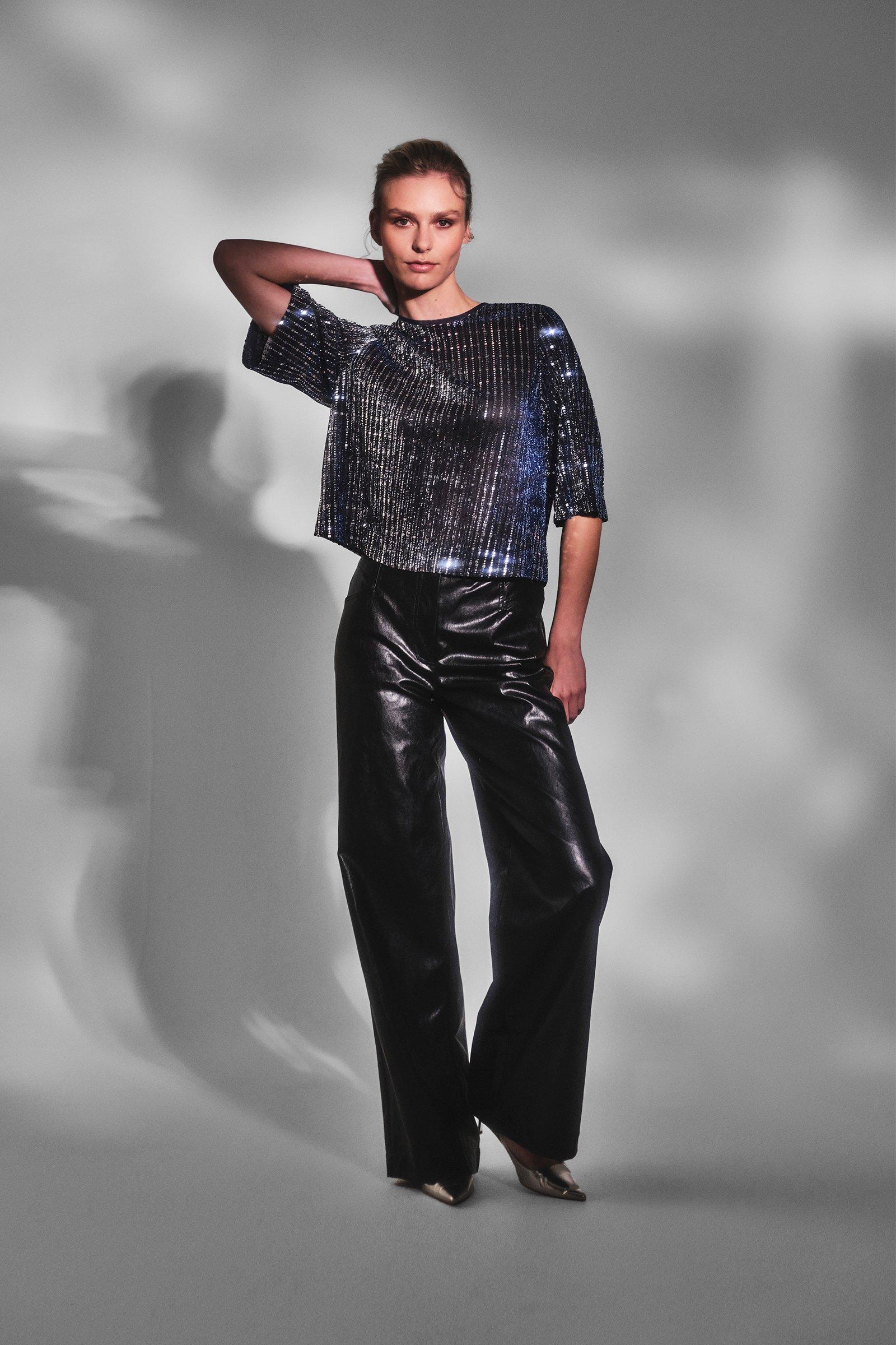 CKS Dames - TIRIAS - blouse long sleeves - dark blue