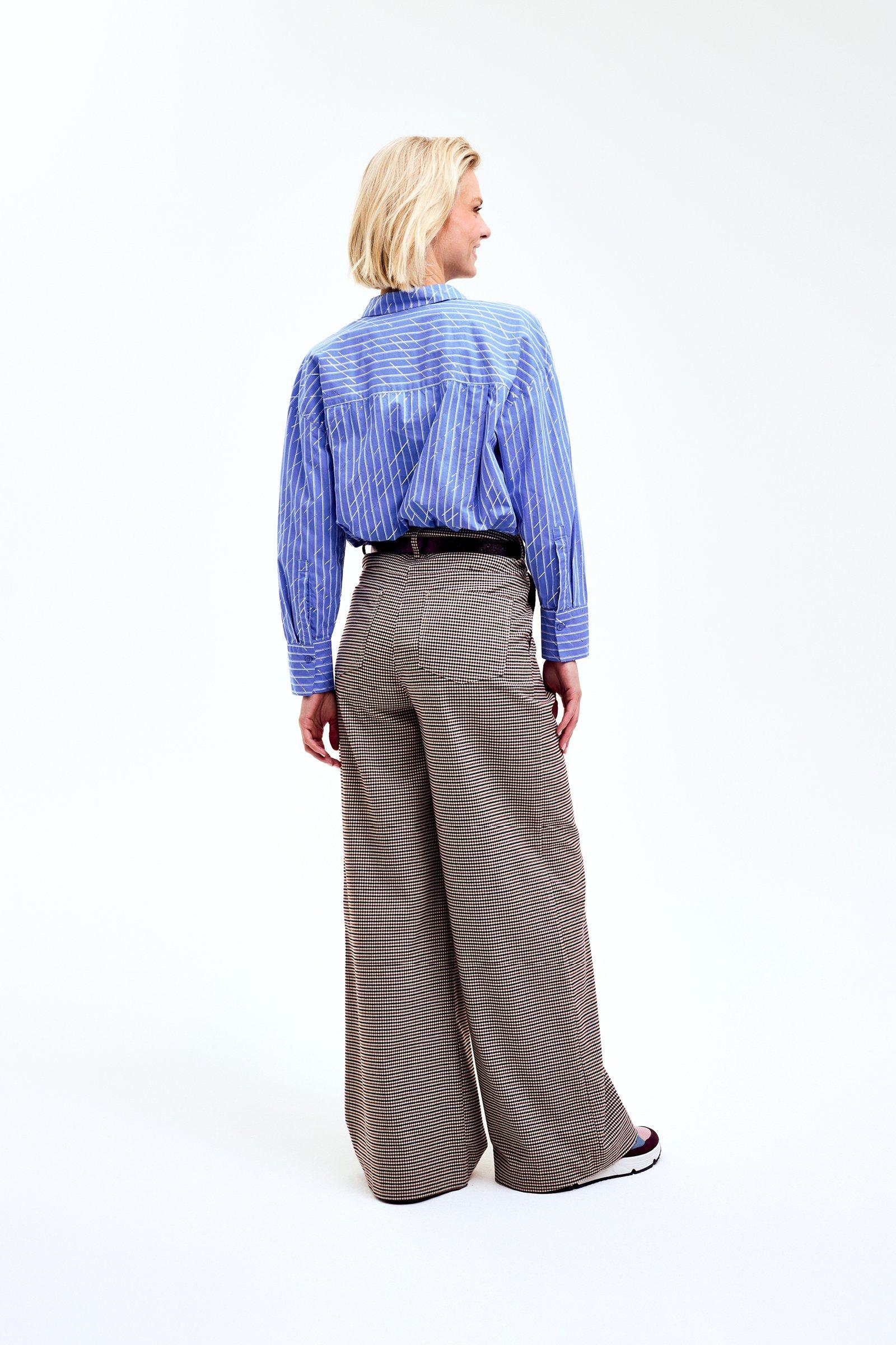 CKS Dames - SUPER - blouse korte mouwen - blauw
