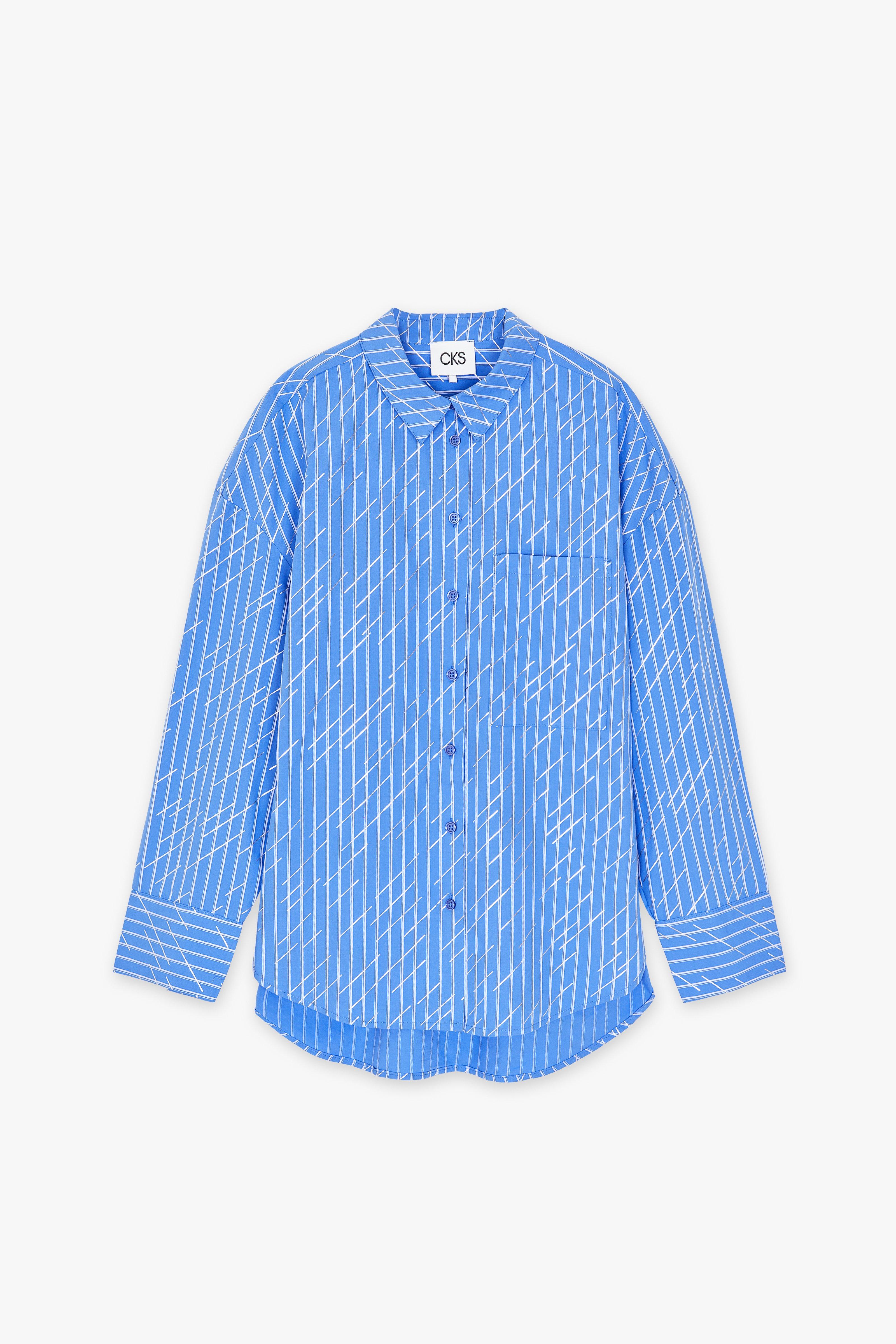 CKS Dames - SUPER - Bluse Kurze Ärmel - Blau