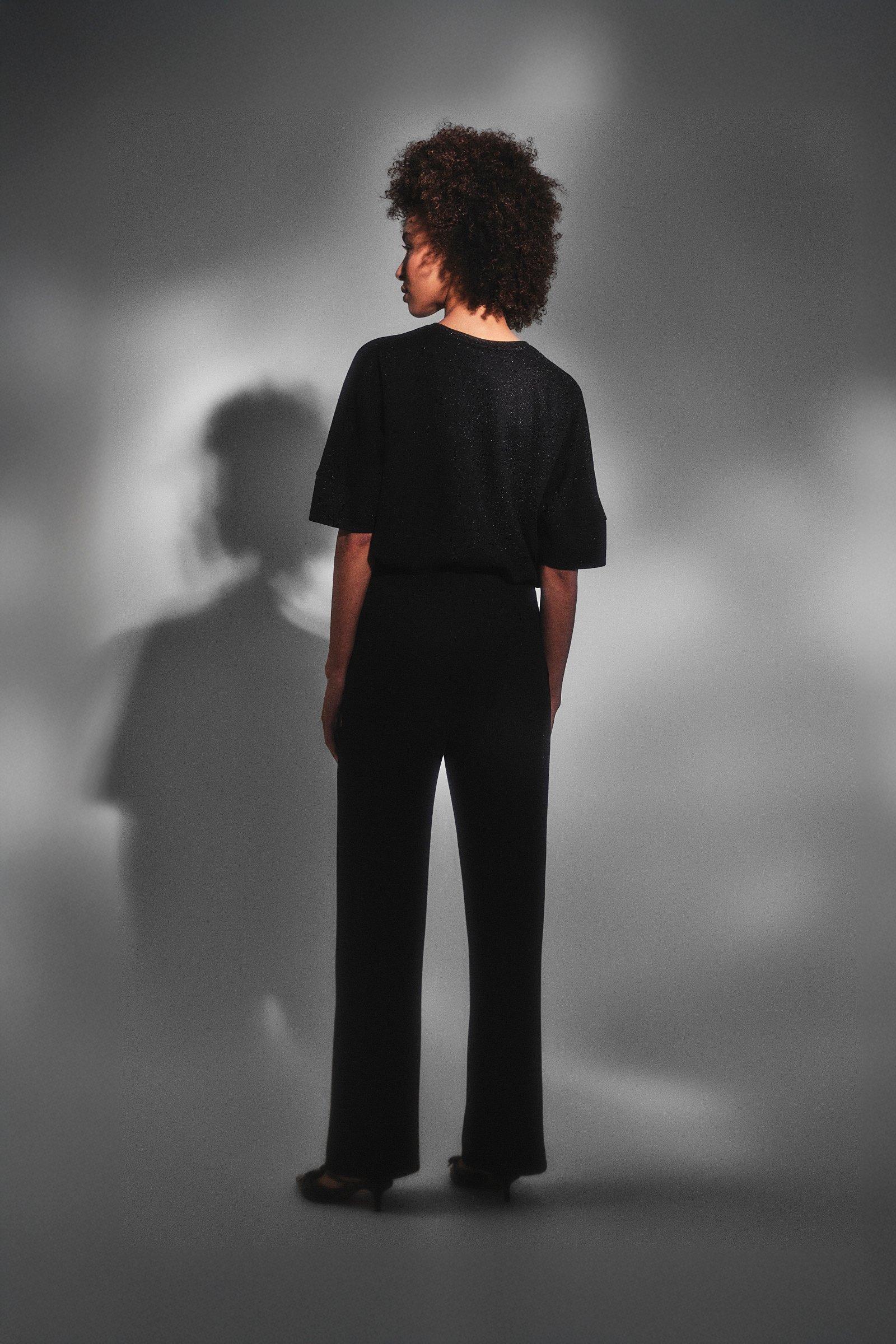 CKS Dames - THEAWIDELONG - long trouser - black