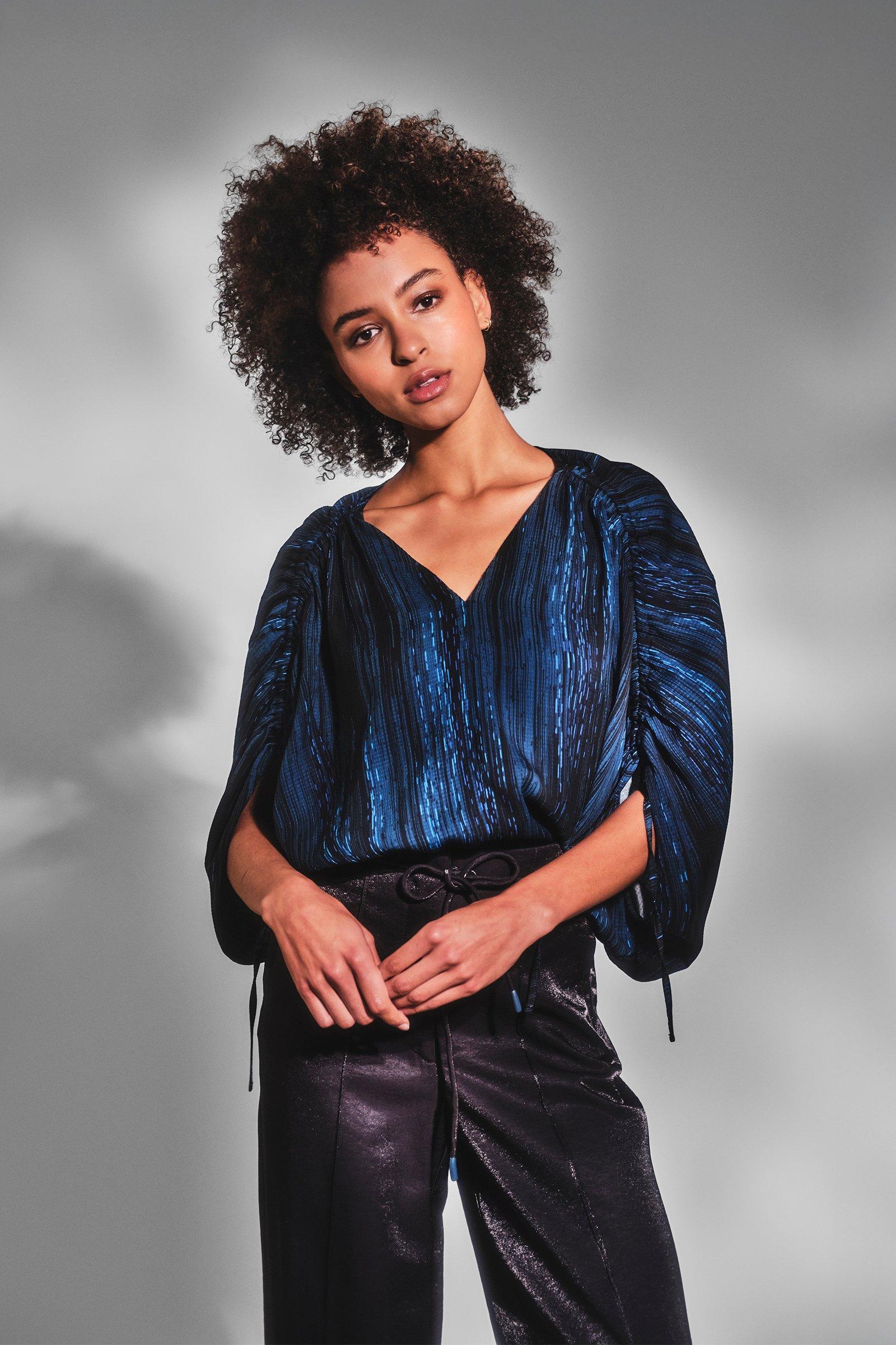 CKS Dames - SHEAREST - blouse korte mouwen - zwart