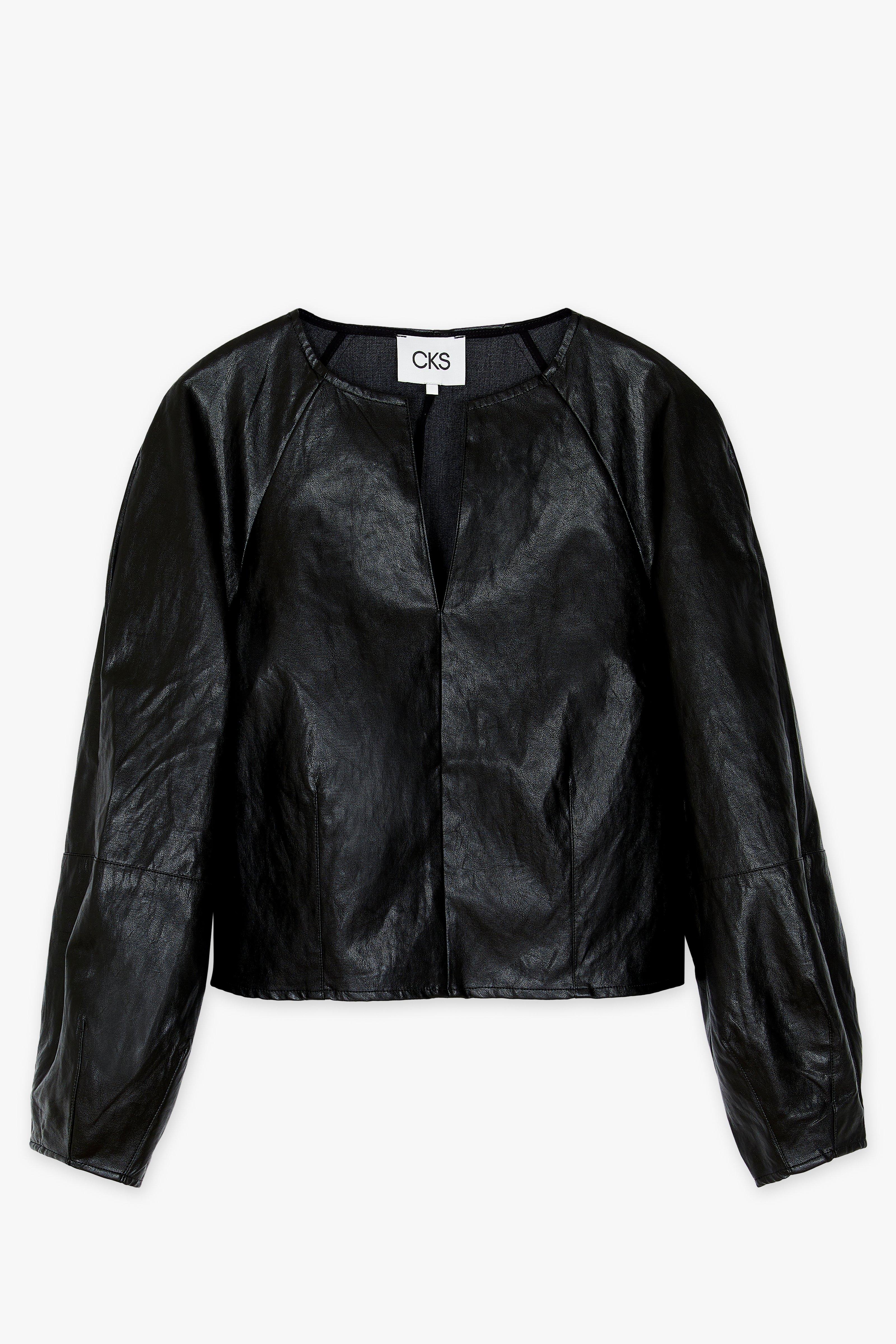CKS Dames - SIARA - blouse korte mouwen - zwart