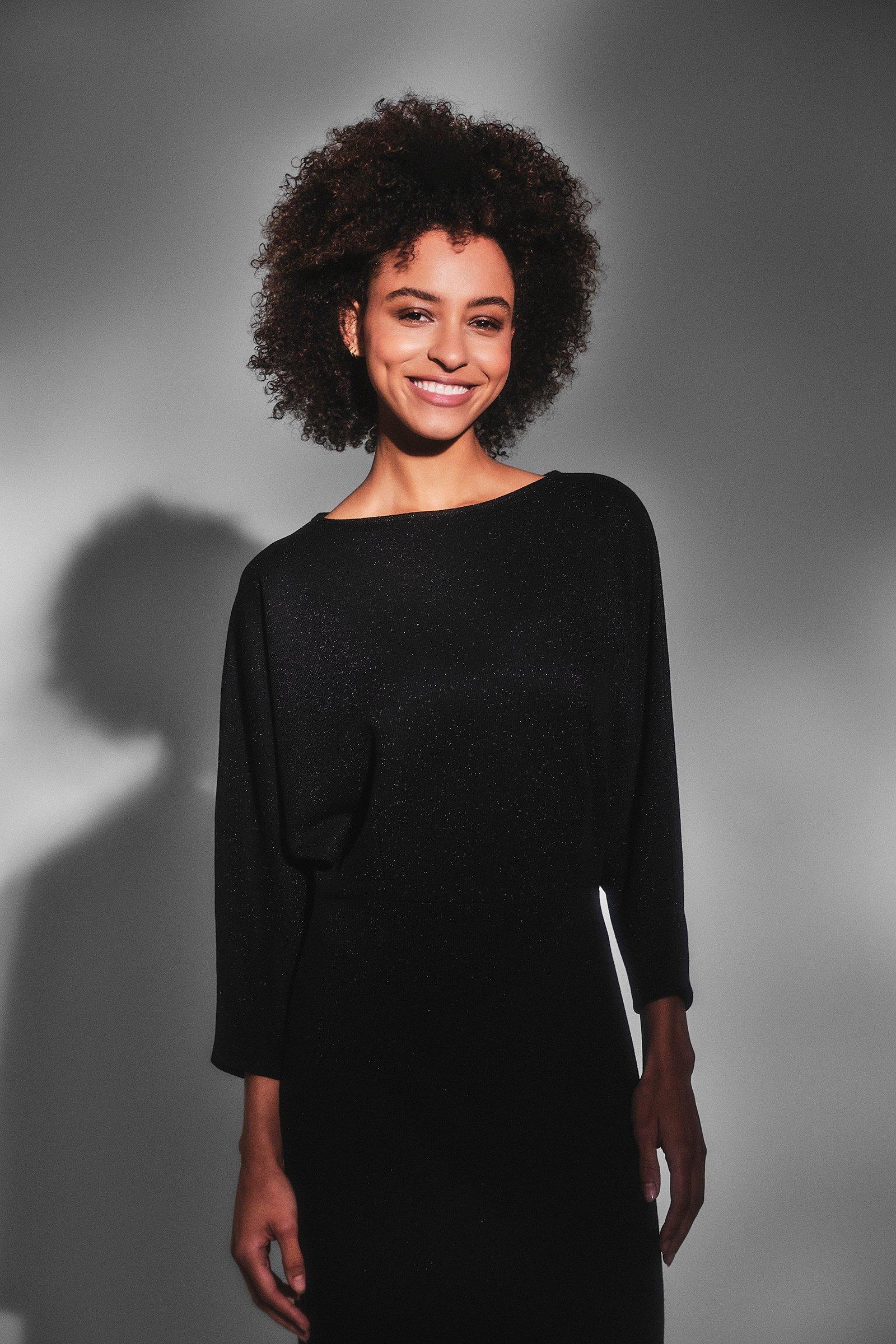 CKS Dames - DAVIN - Midi-Kleid - Schwarz