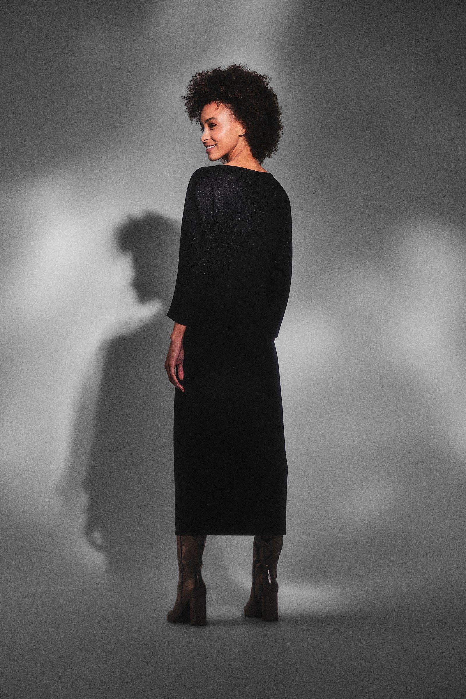 CKS Dames - DAVIN - Midi-Kleid - Schwarz