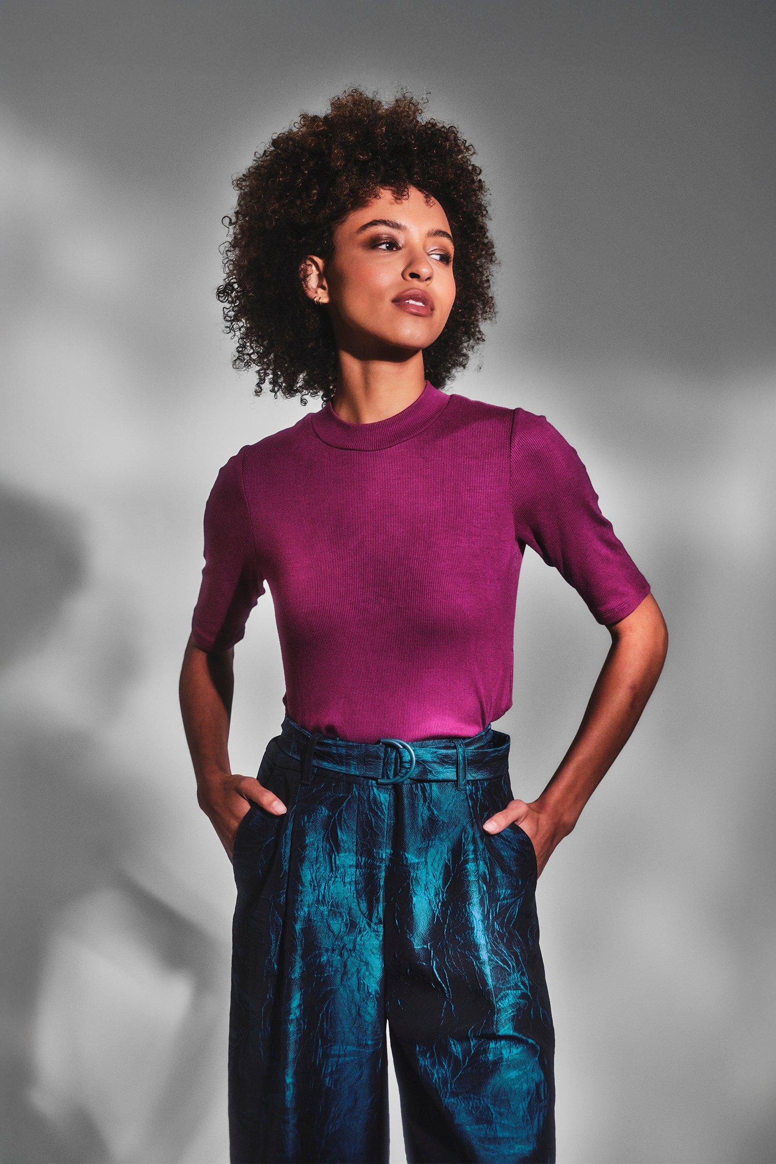CKS Dames - TIDAL - turtleneck - paars
