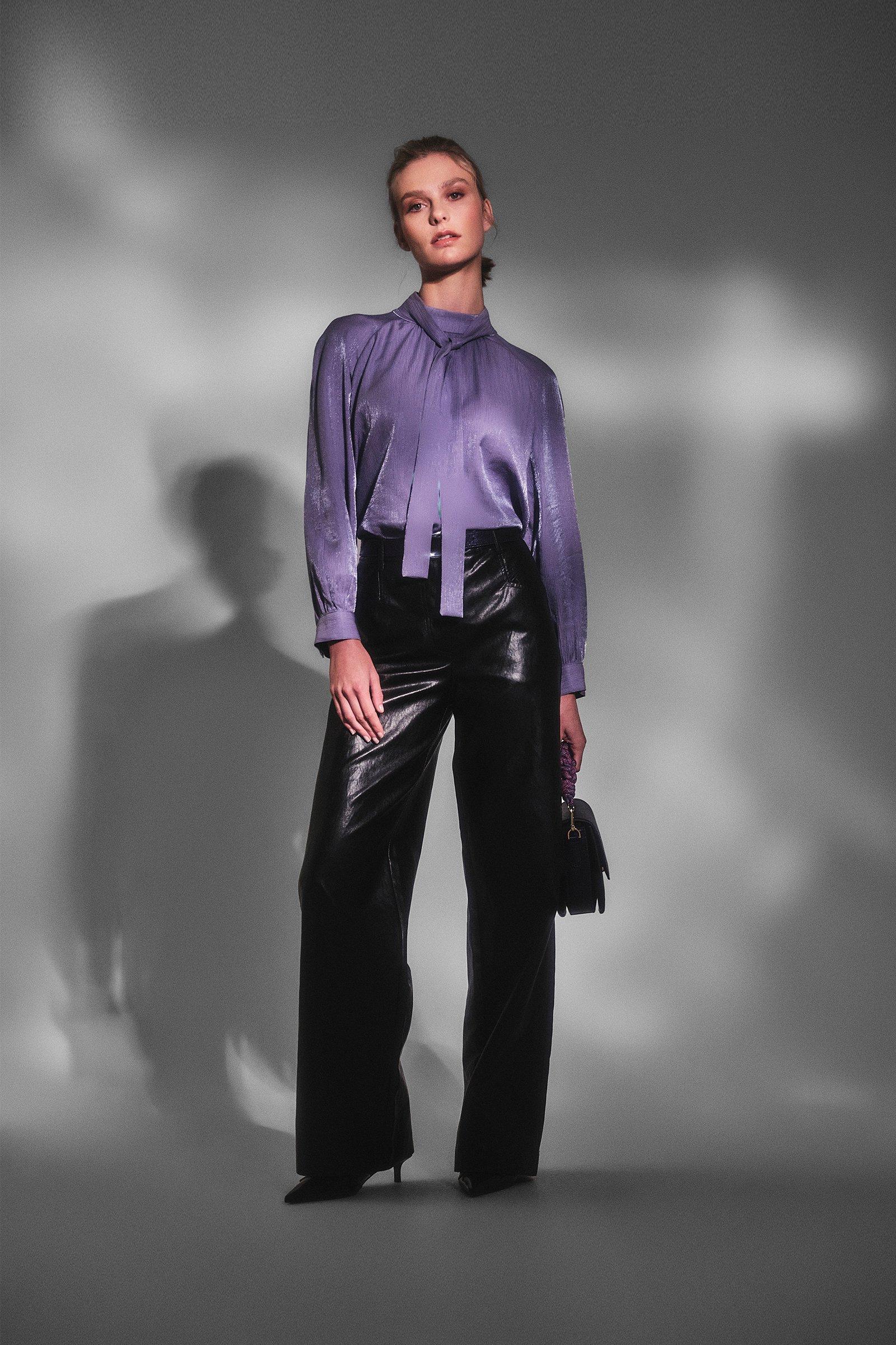 CKS Dames - SHAYNI - blouse korte mouwen - grijs