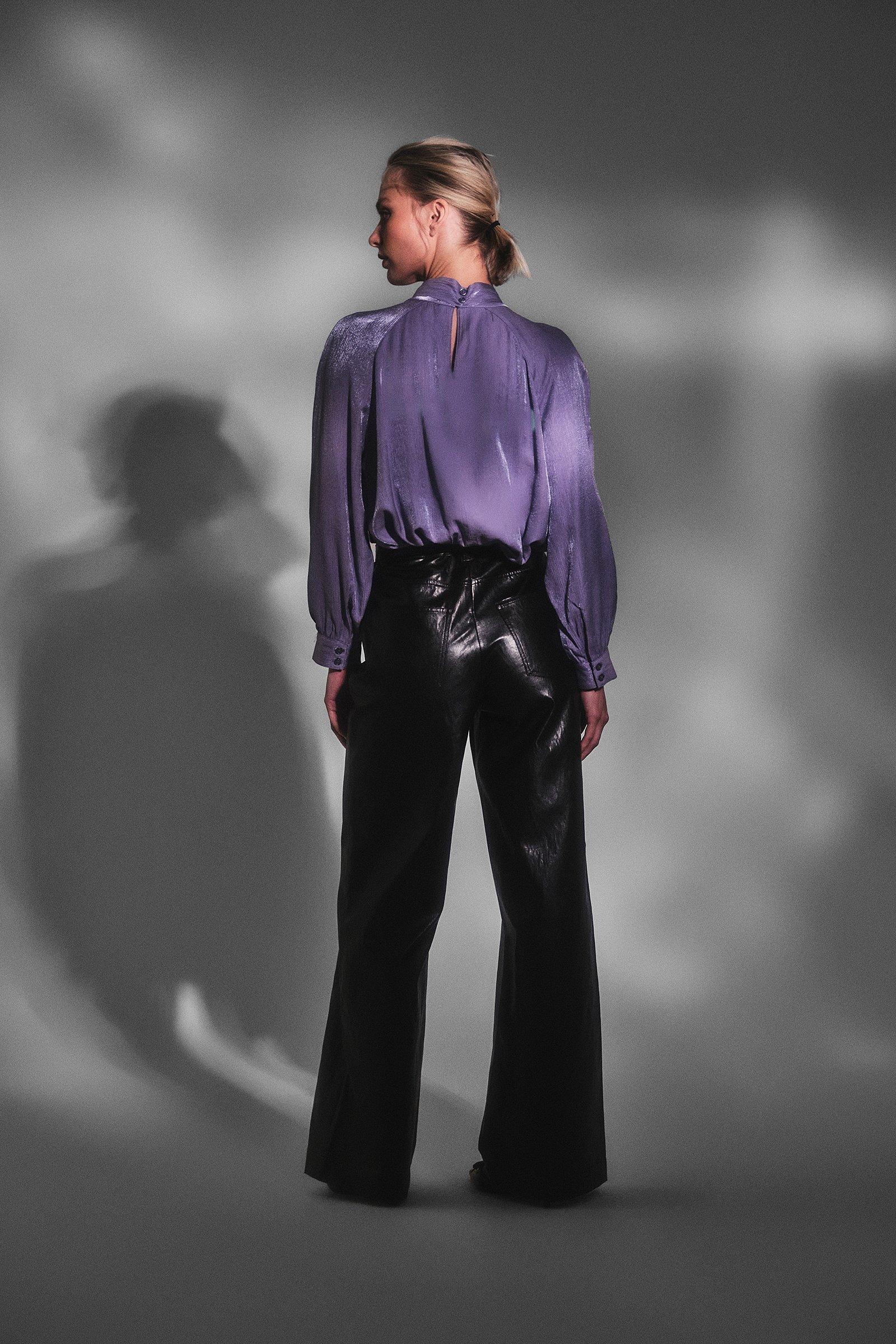 CKS Dames - SHAYNI - blouse korte mouwen - grijs