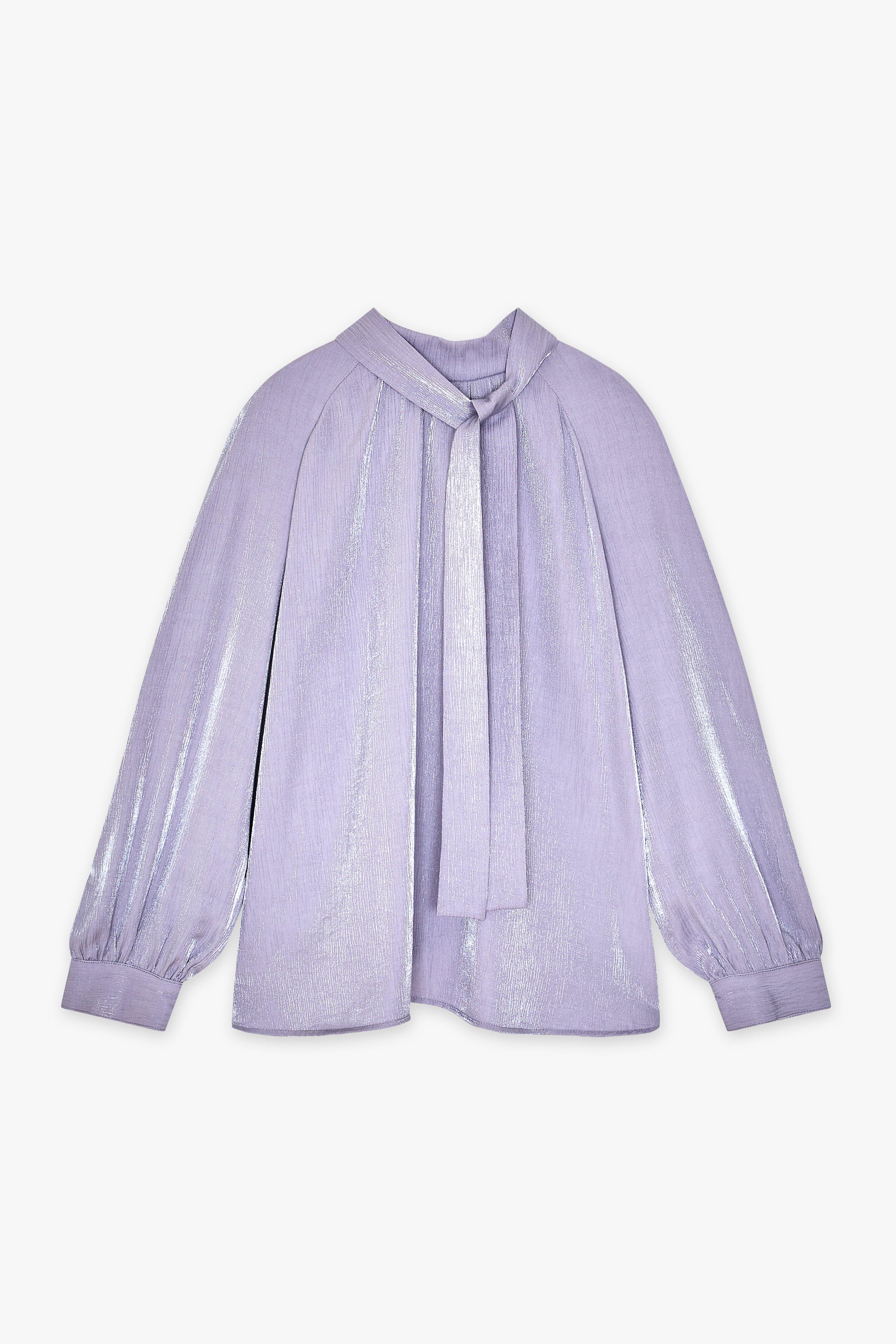 CKS Dames - SHAYNI - blouse korte mouwen - grijs