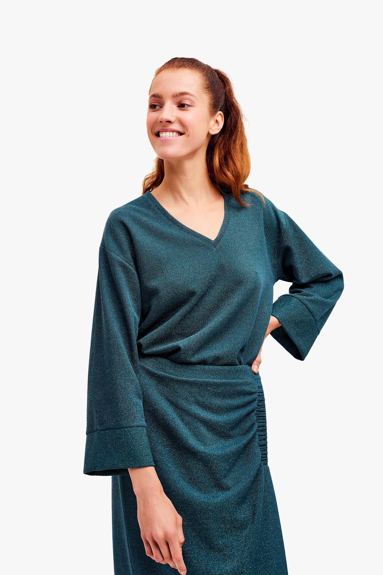 CKS Dames - TIMES - t-shirt long sleeves - dark green