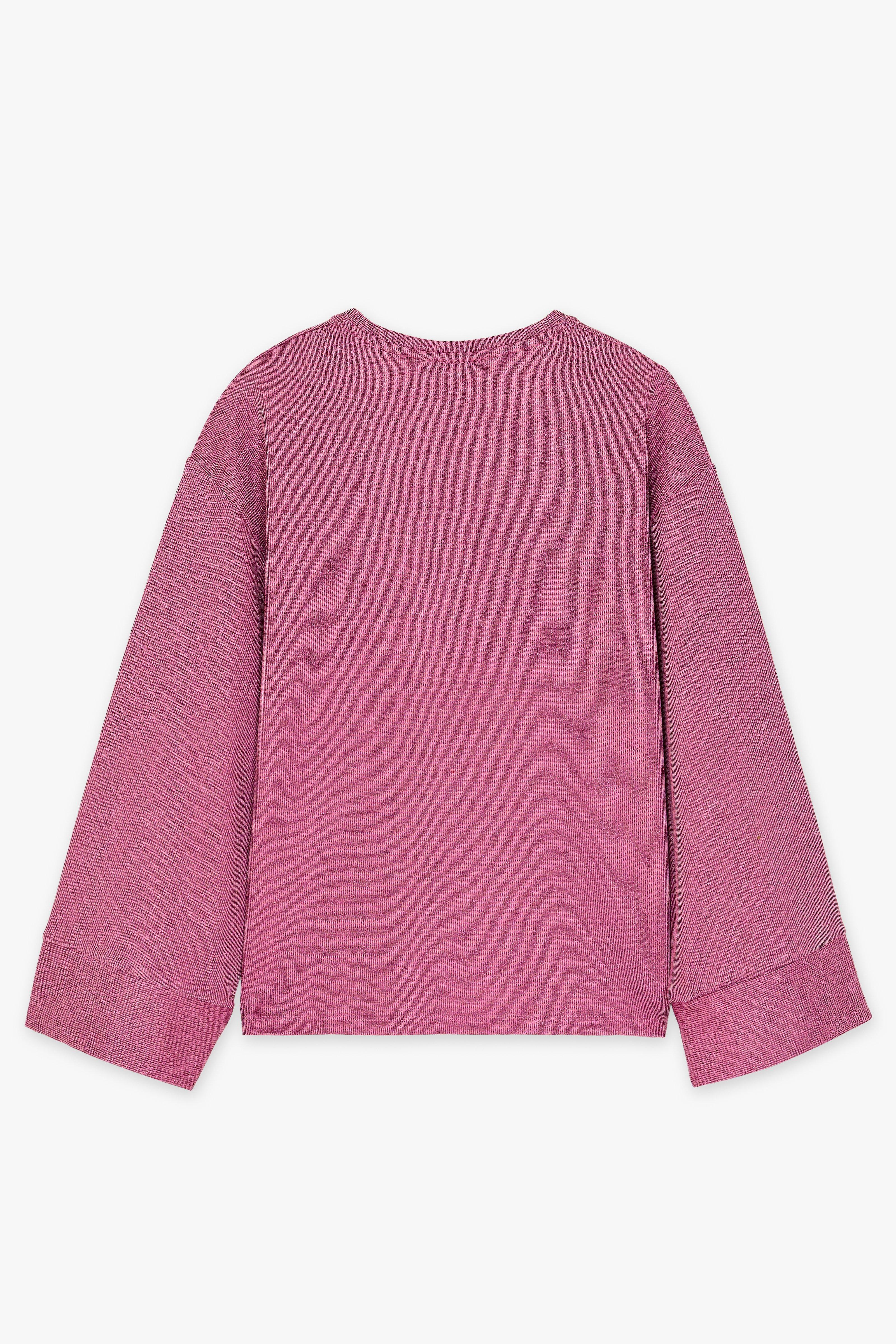 CKS Dames - TIMES - t-shirt à manches longues - rouge