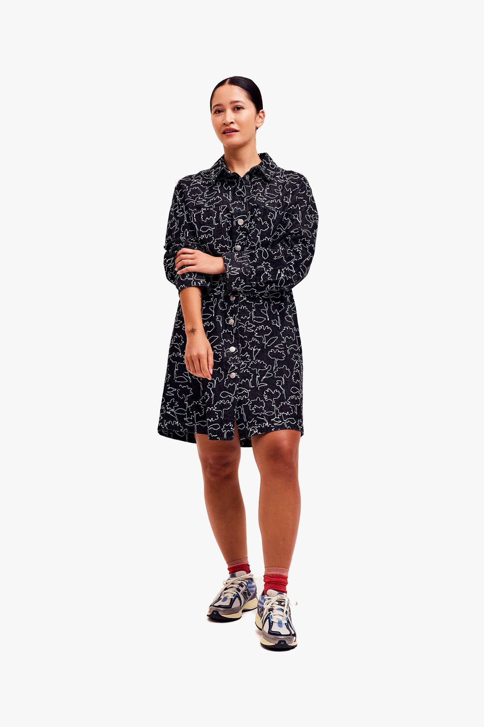 DROP - robe midi - noir | CKS Fashion