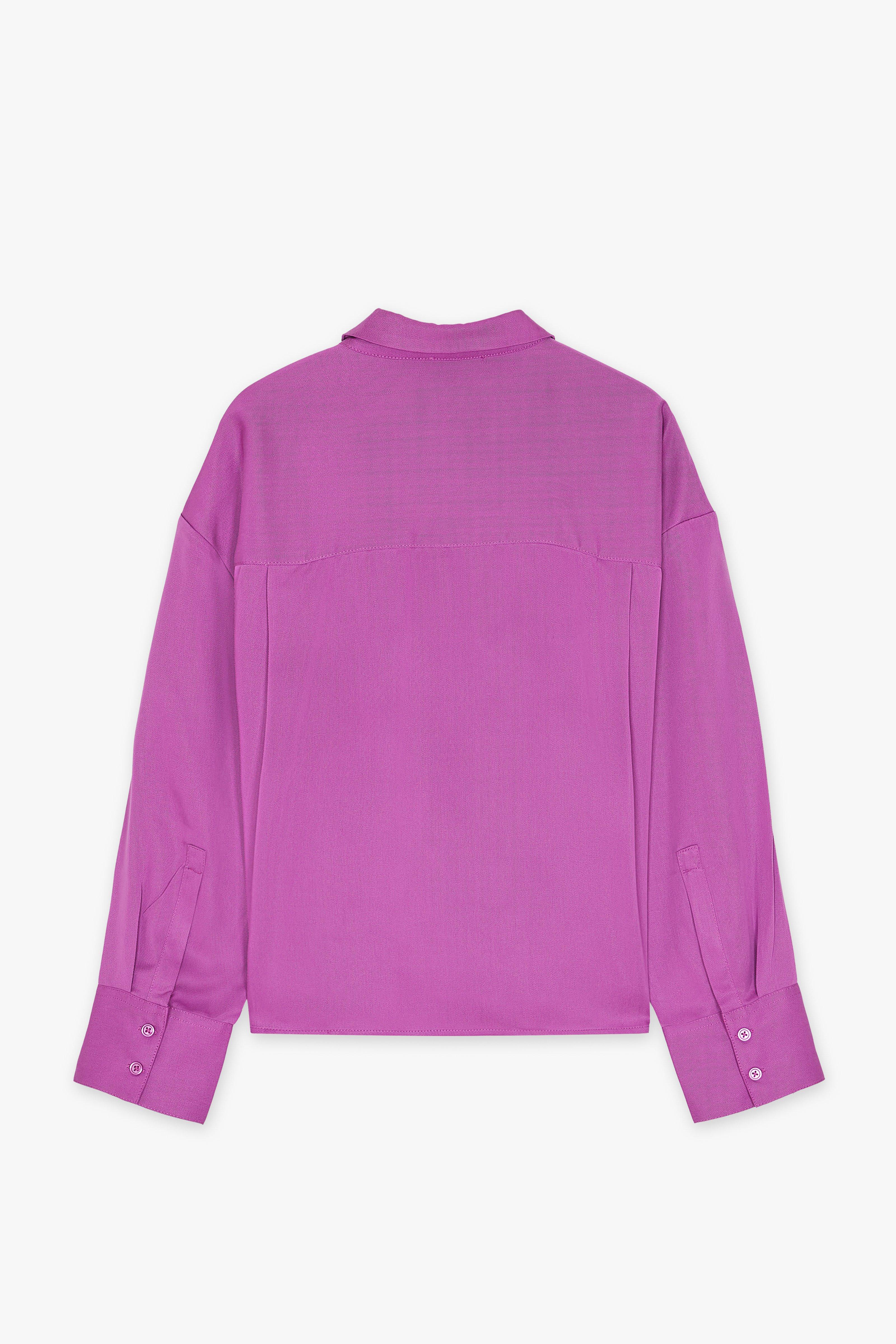 CKS Dames - SUPPOSE - blouse korte mouwen - paars