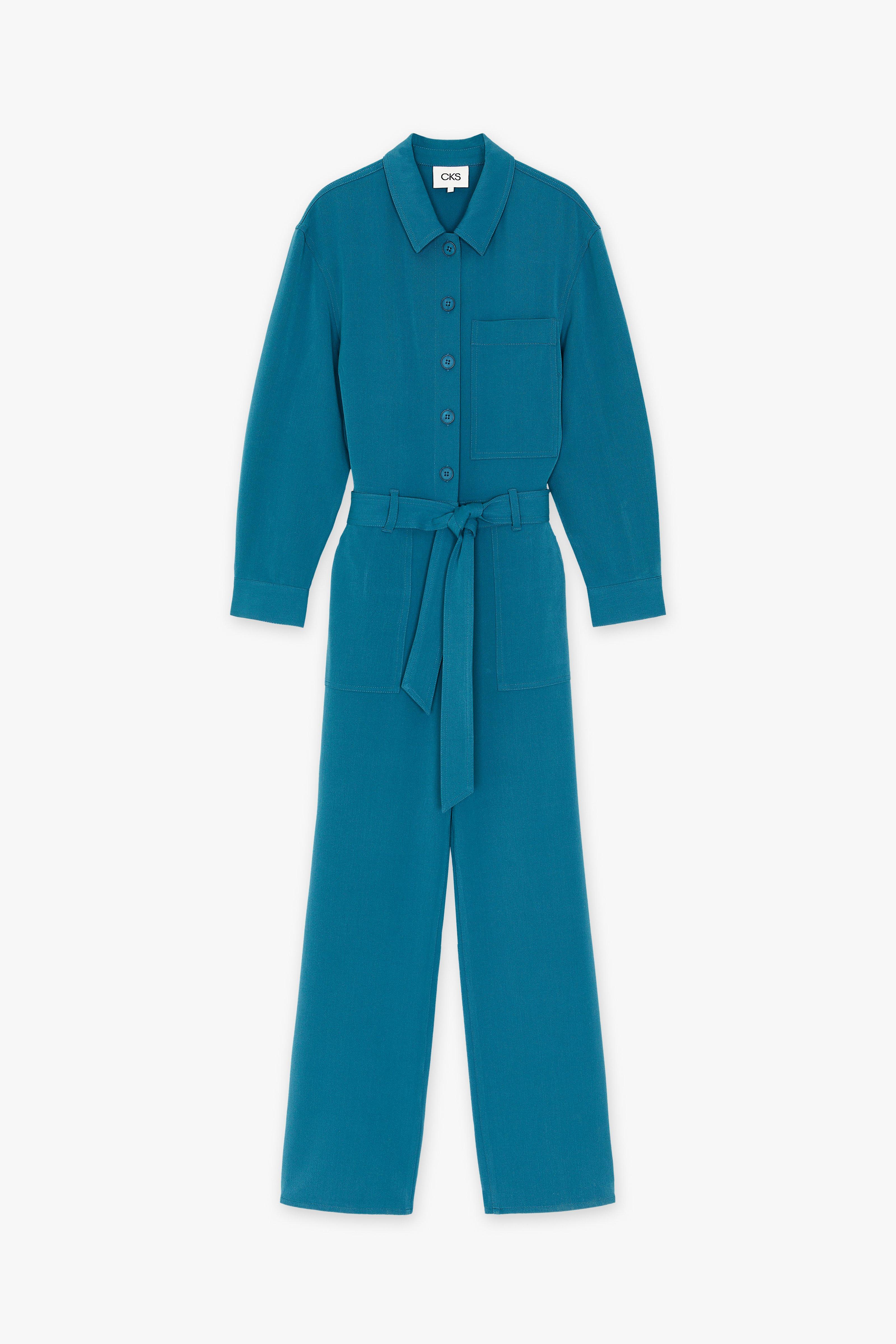 CKS Dames - TEDDY - long jumpsuit - blue