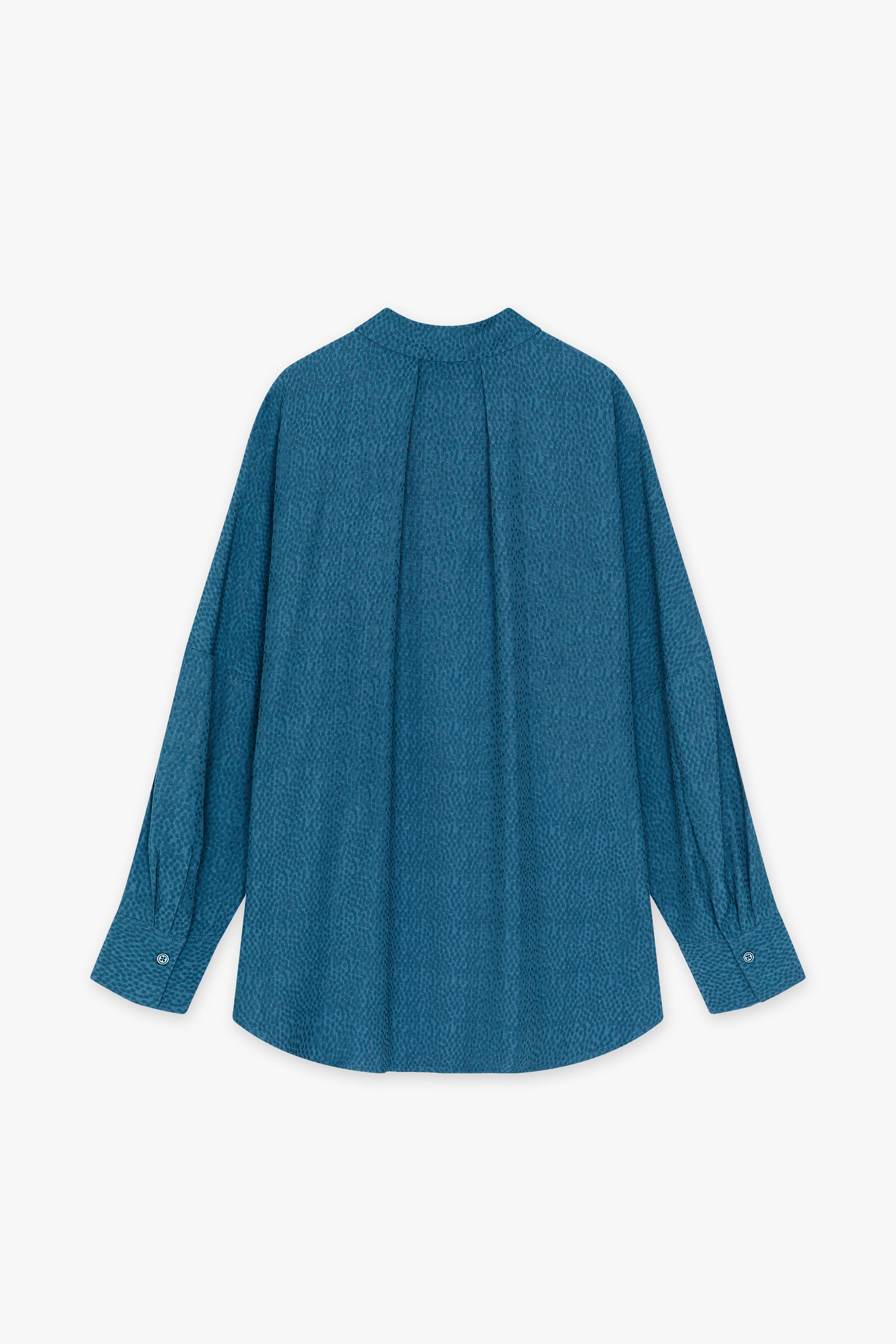 CKS Dames - WAZNA - Bluse Kurze Ärmel - Blau