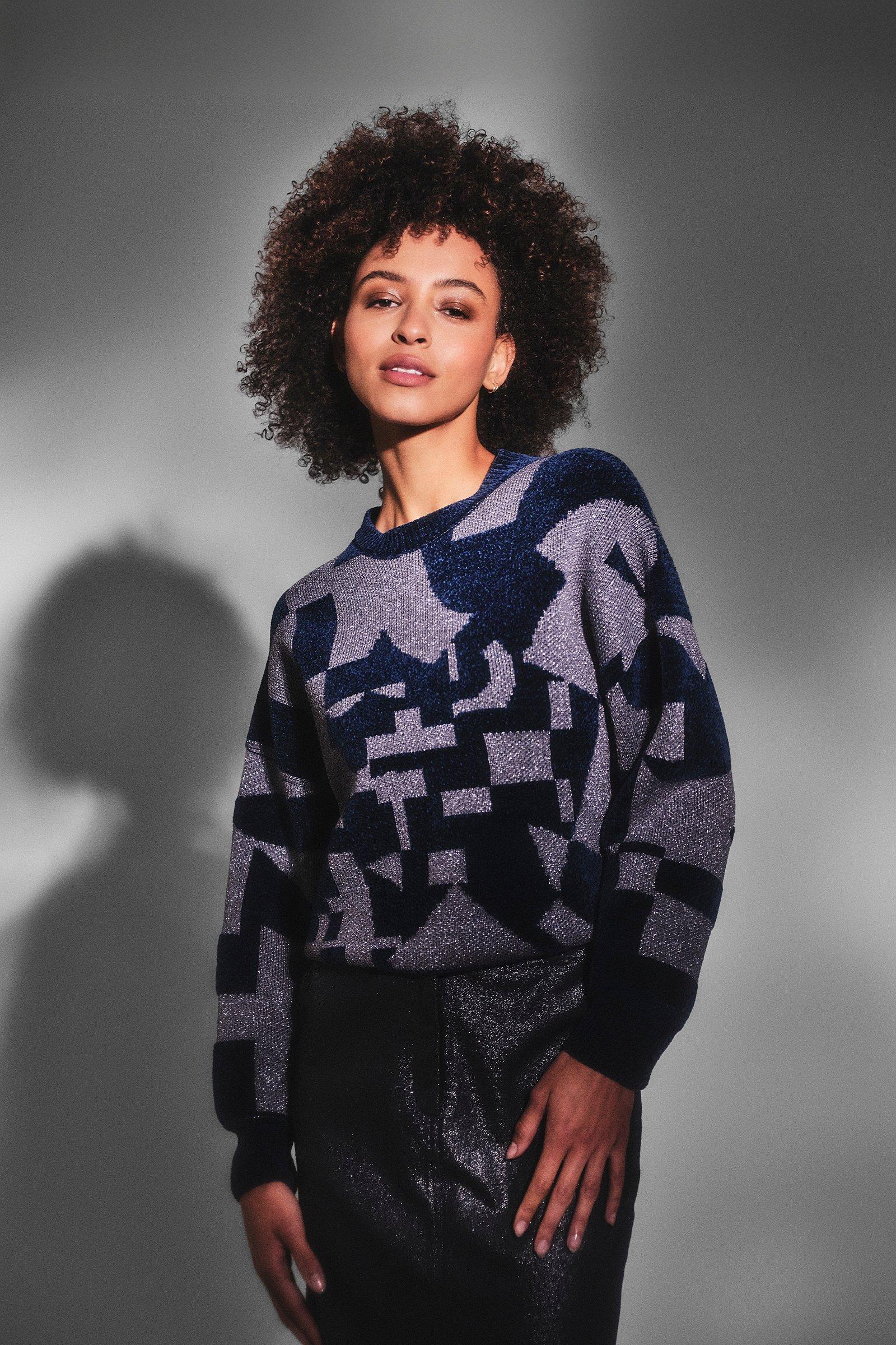 CKS Dames - POBOT - pullover - gris foncé