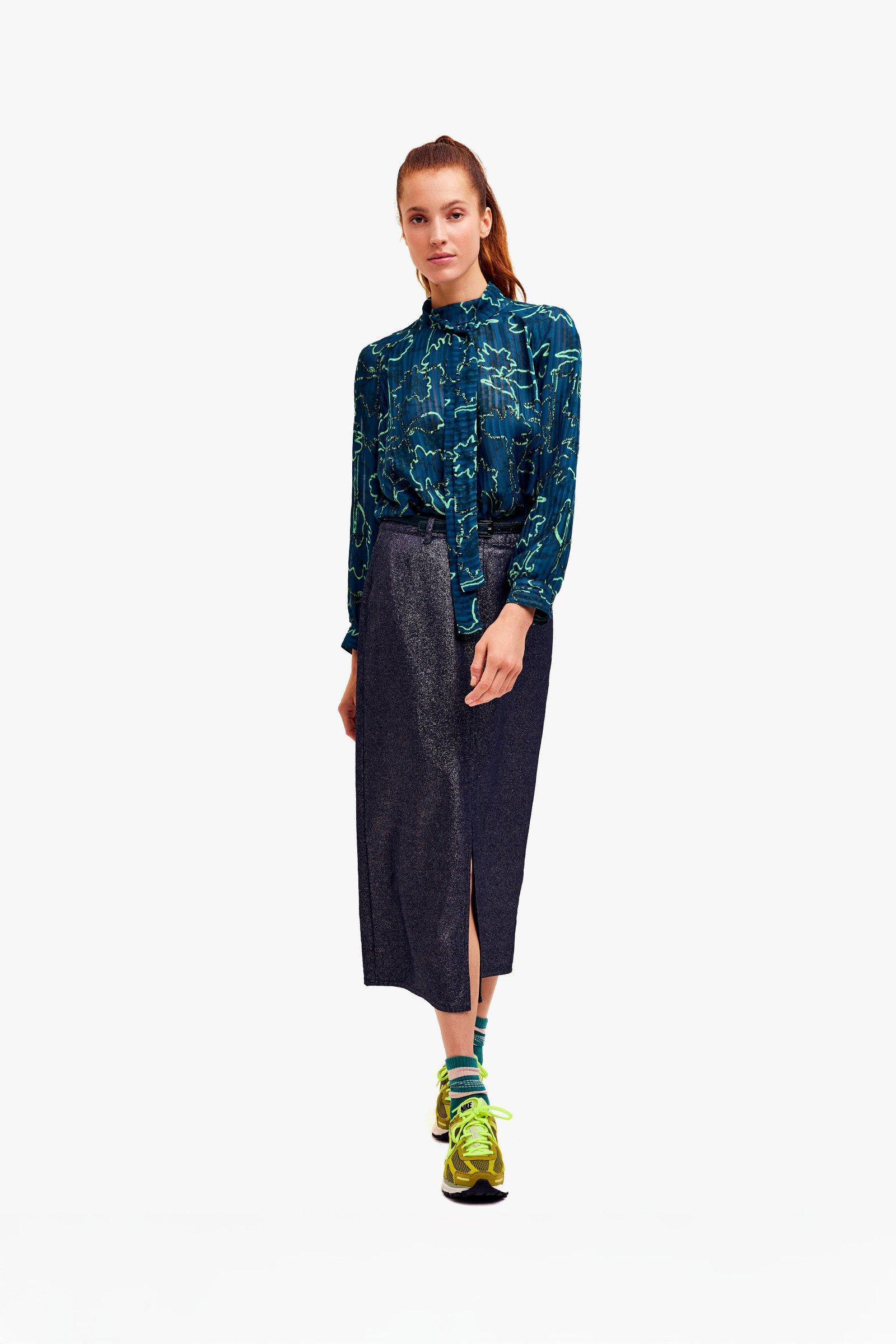 CKS Dames - SHAYNI - blouse short sleeves - dark green