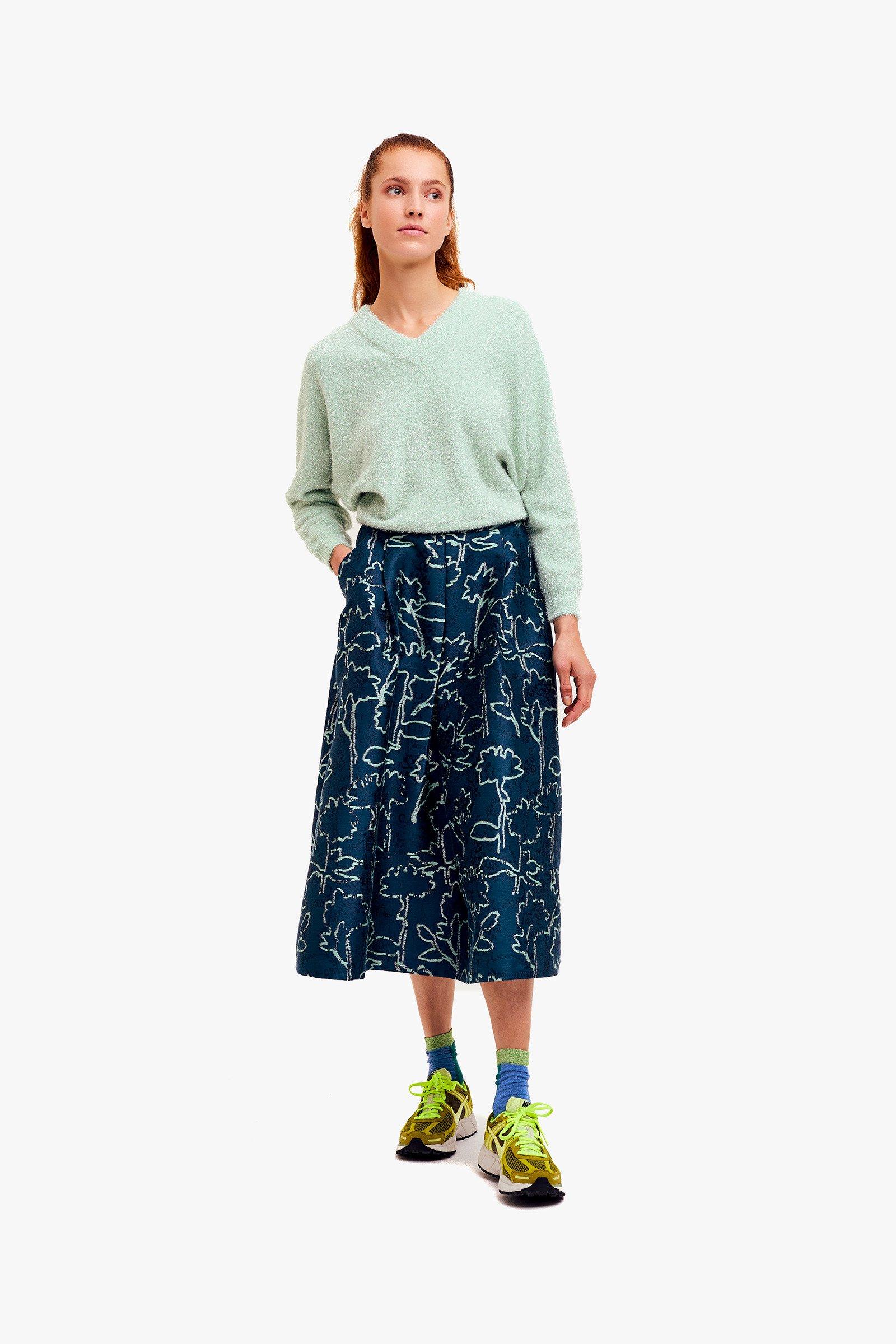 CKS Dames - SKAMILLA - midi skirt - dark green