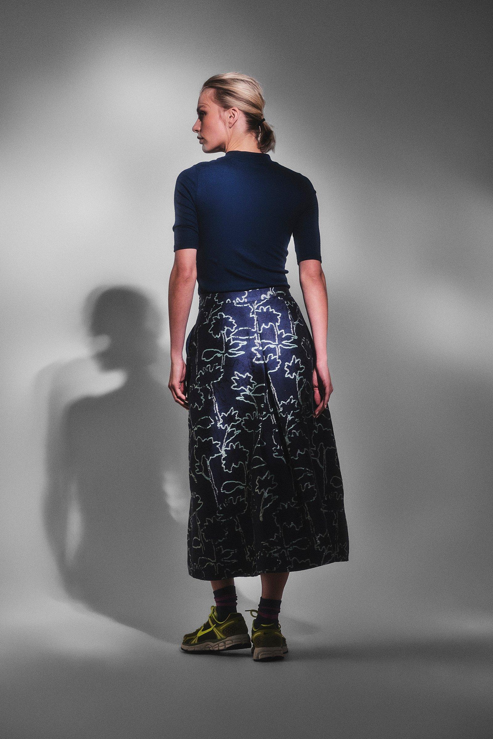 CKS Dames - SKAMILLA - midi skirt - dark green
