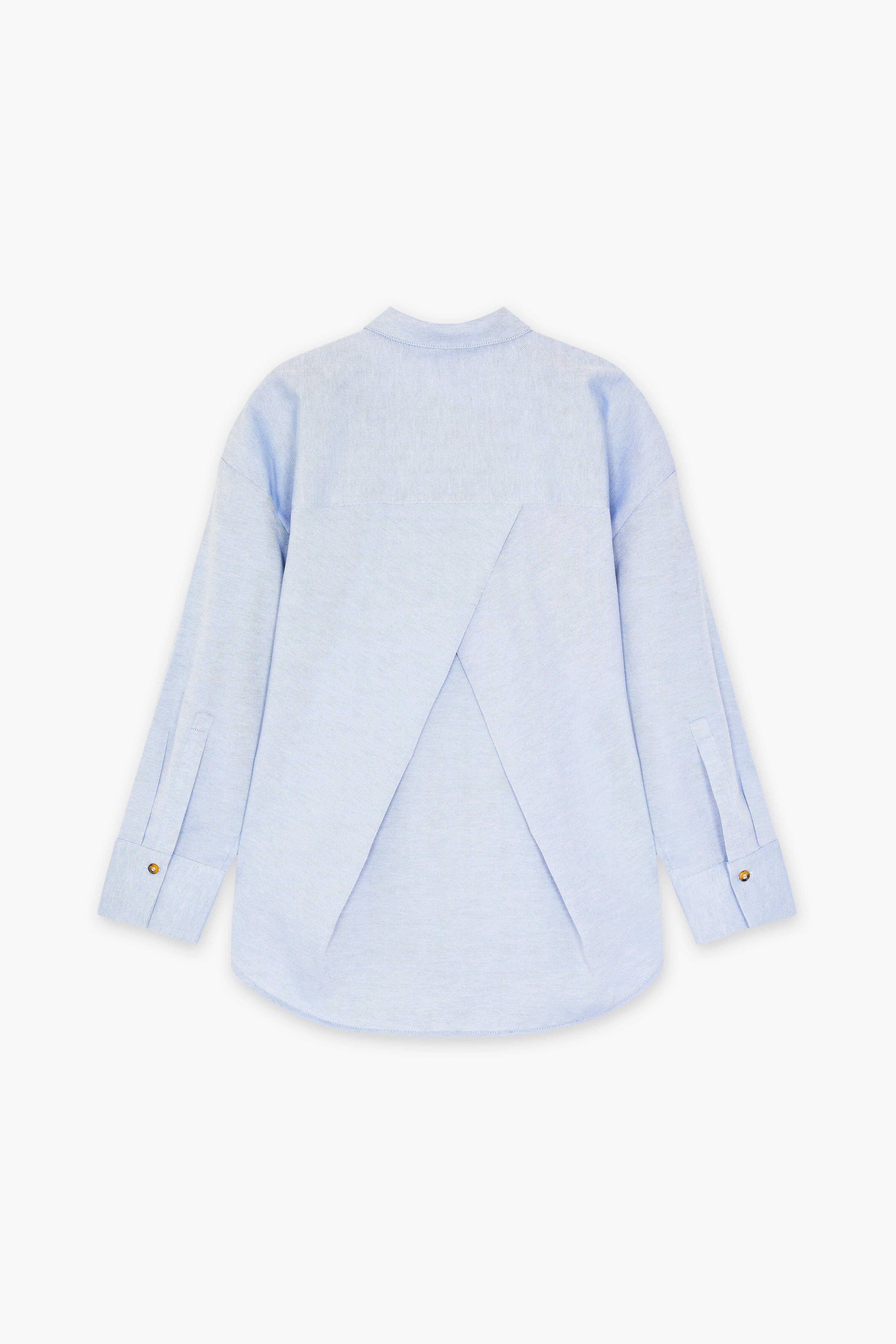 CKS Dames - SUPERB - blouse korte mouwen - lichtblauw