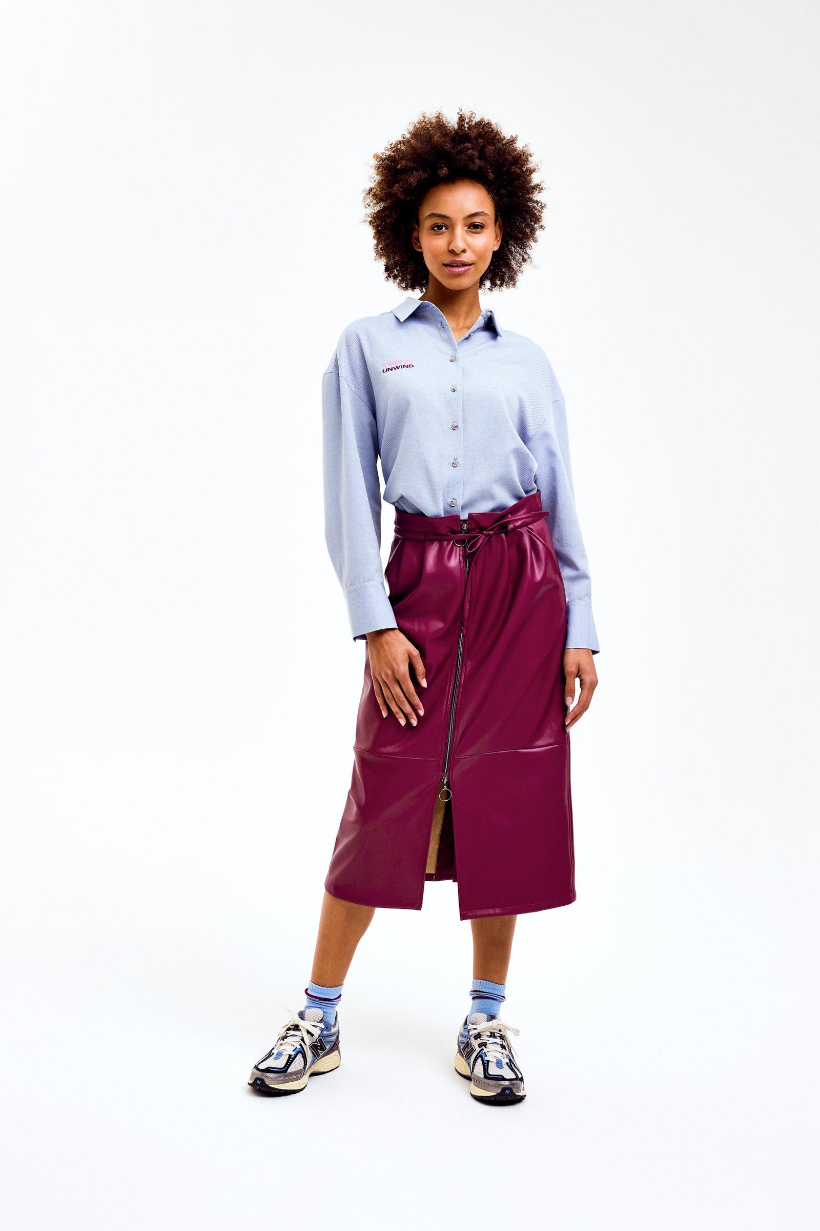 CKS Dames - SUPERB - blouse korte mouwen - lichtblauw