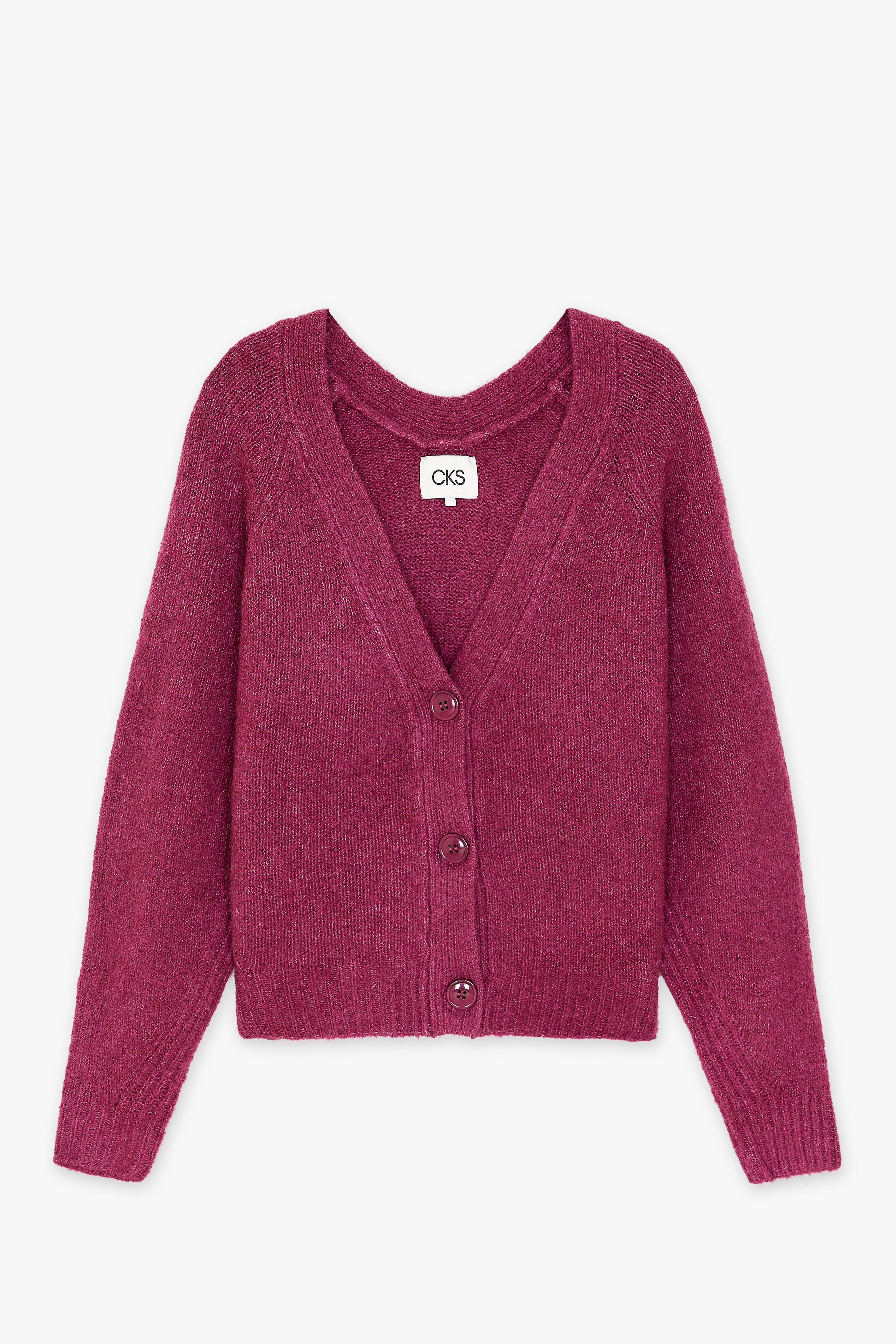 CKS Dames - COUNTRY - Strickjacke - Rot