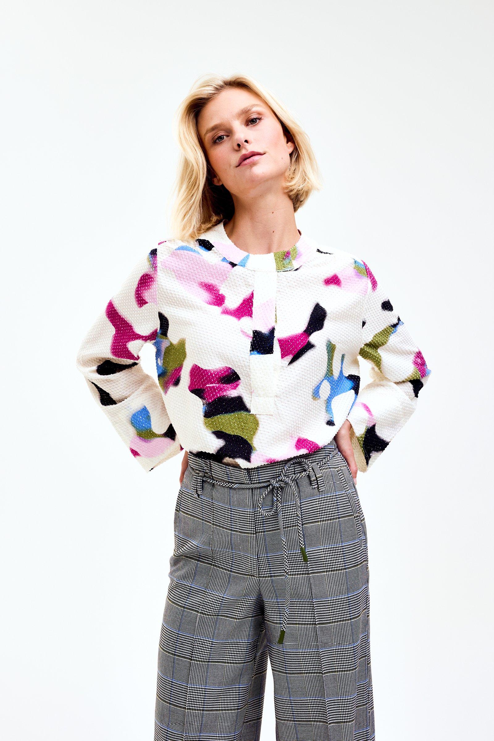 CKS Dames - SALEDO - blouse korte mouwen - wit