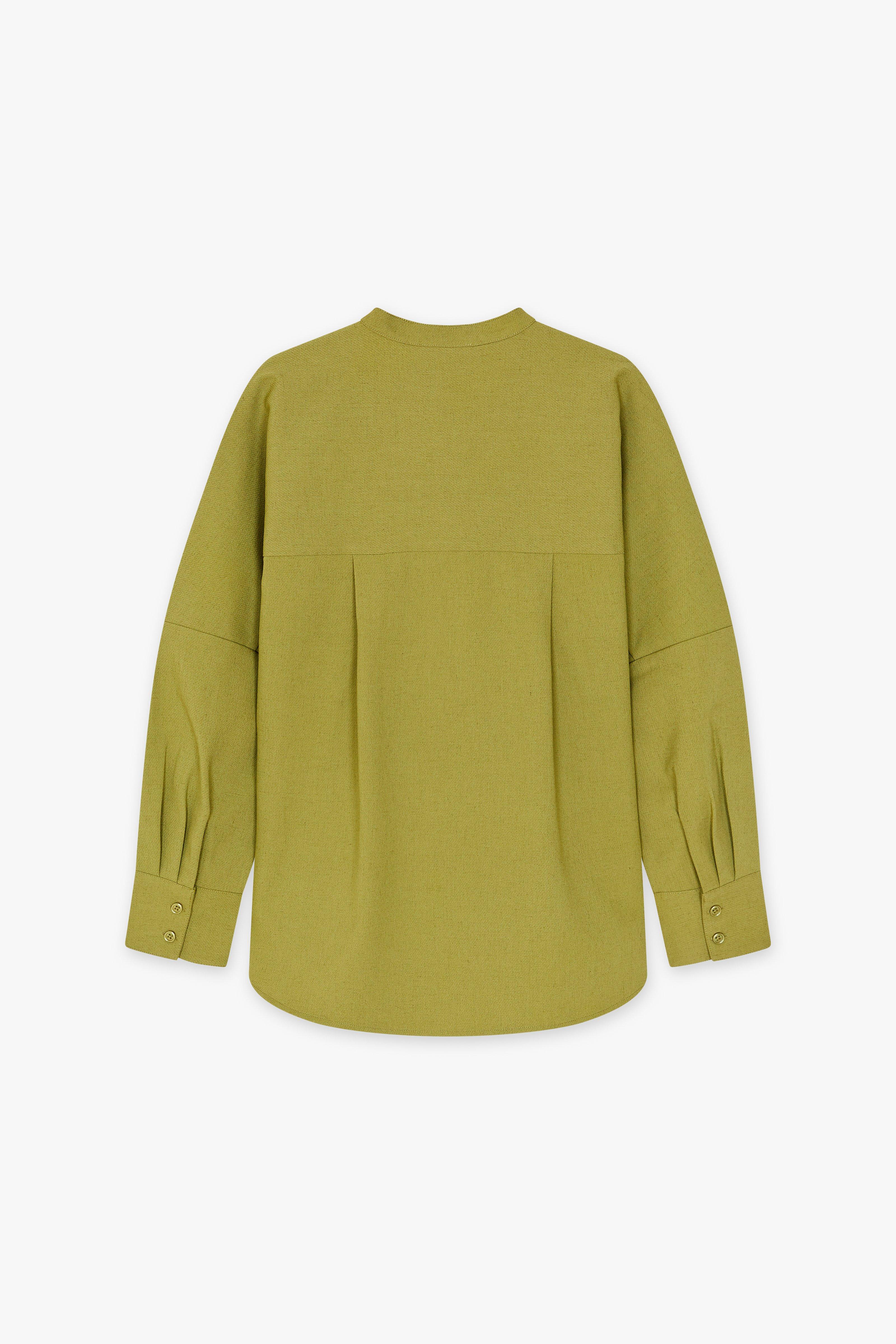 CKS Dames - SAZNA - blouse korte mouwen - khaki